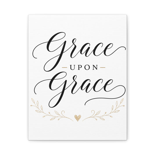 Grace Upon Grace Canvas Wall Art