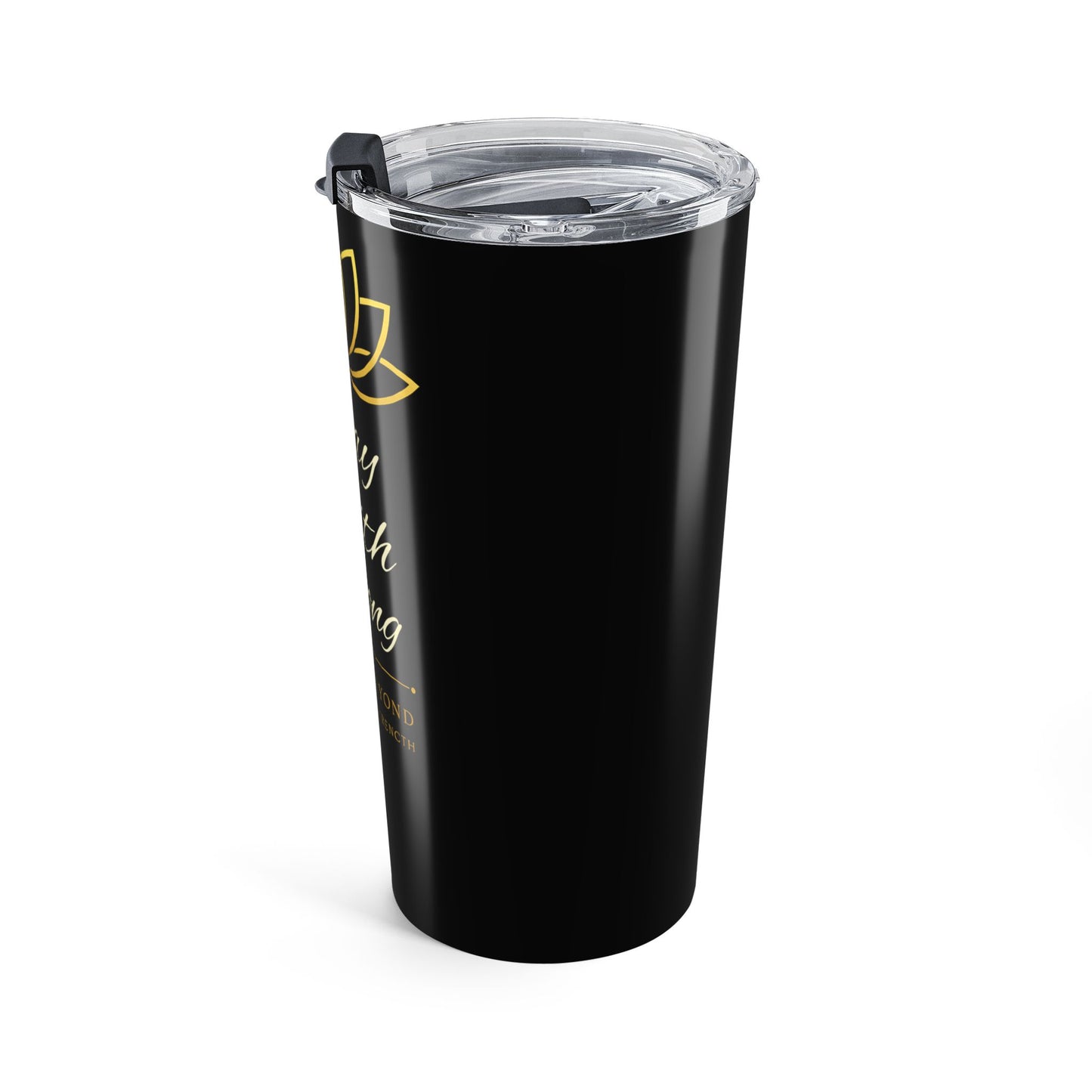 Stay Faith Strong 20oz Tumbler – Inspirational Lotus Travel Cup