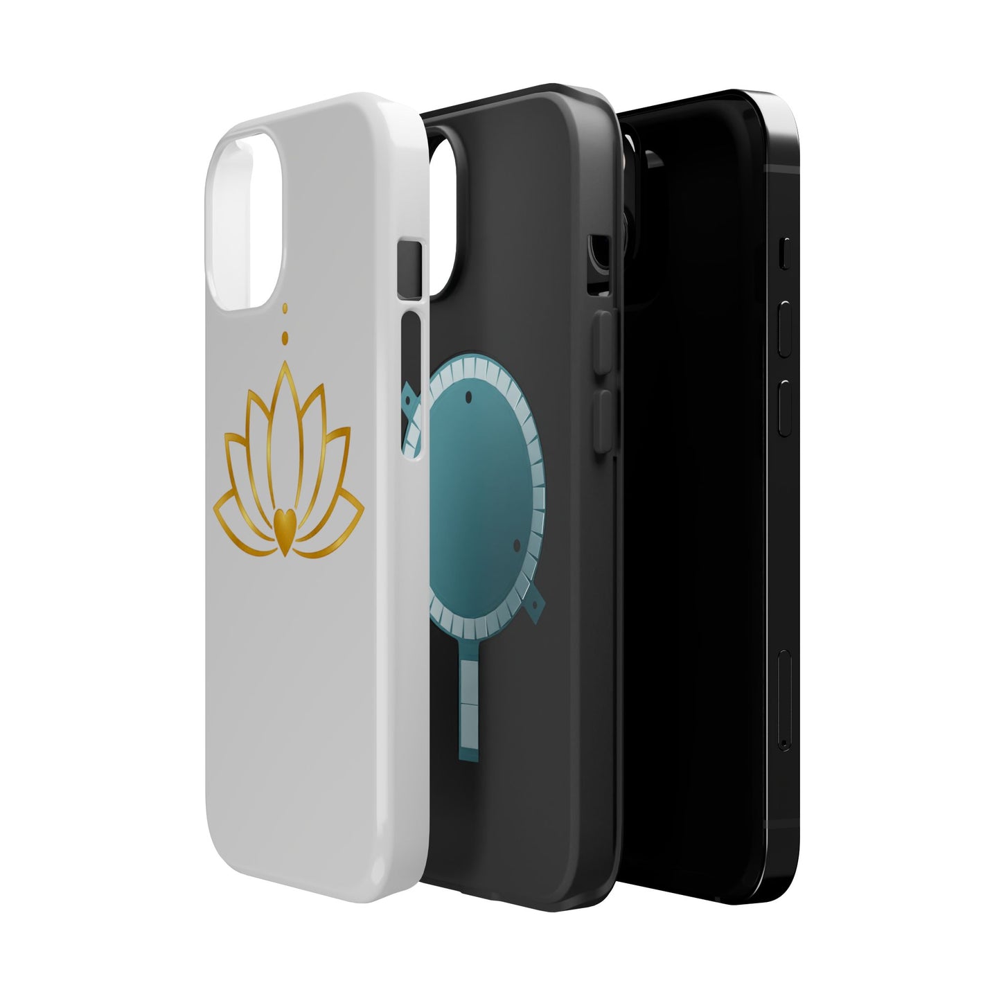 Lotus Heart Magnetic Impact-Resistant Phone Case