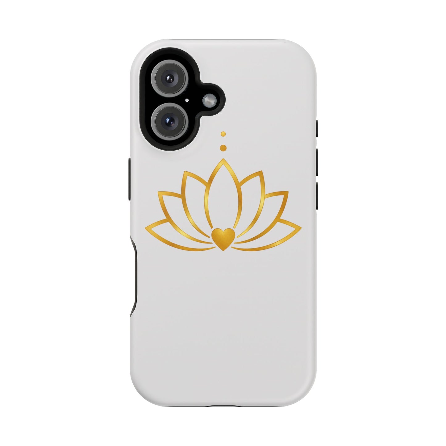 Lotus Heart Magnetic Impact-Resistant Phone Case
