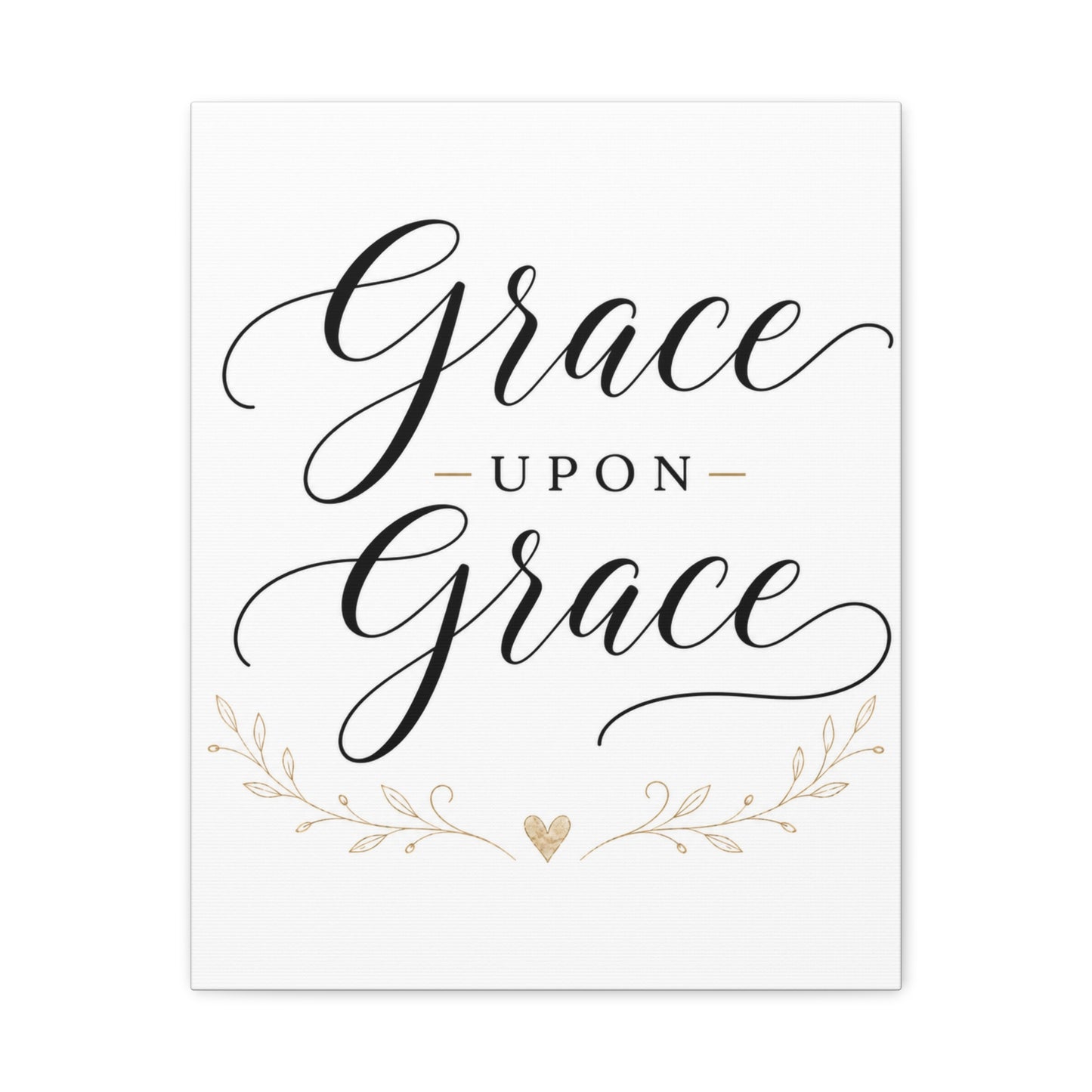 Grace Upon Grace Canvas Wall Art