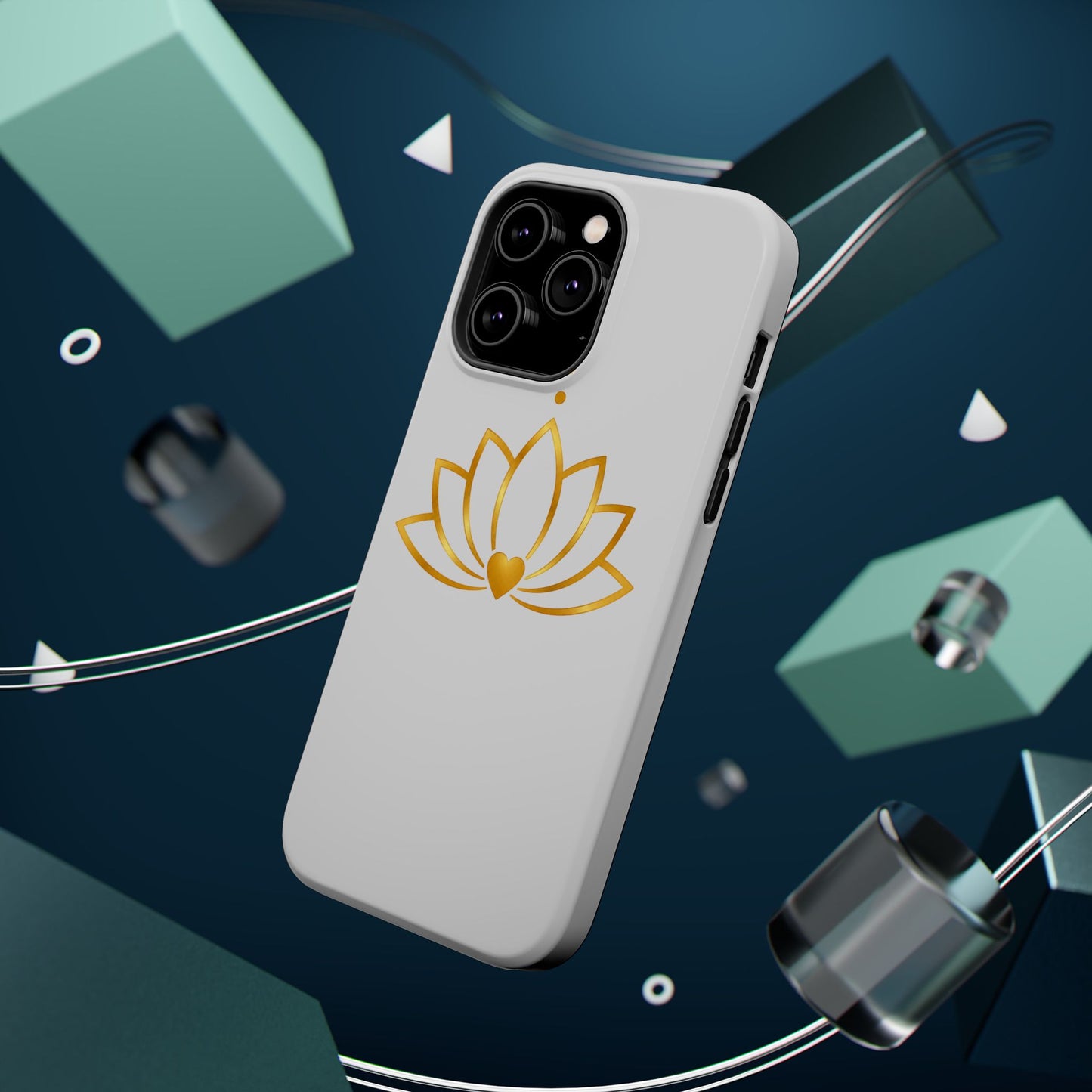 Lotus Heart Magnetic Impact-Resistant Phone Case