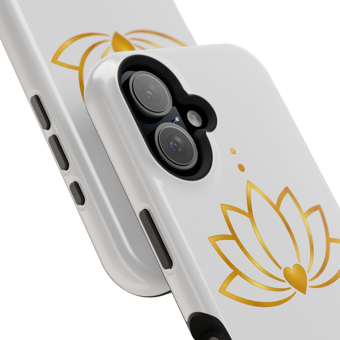 Lotus Heart Magnetic Impact-Resistant Phone Case