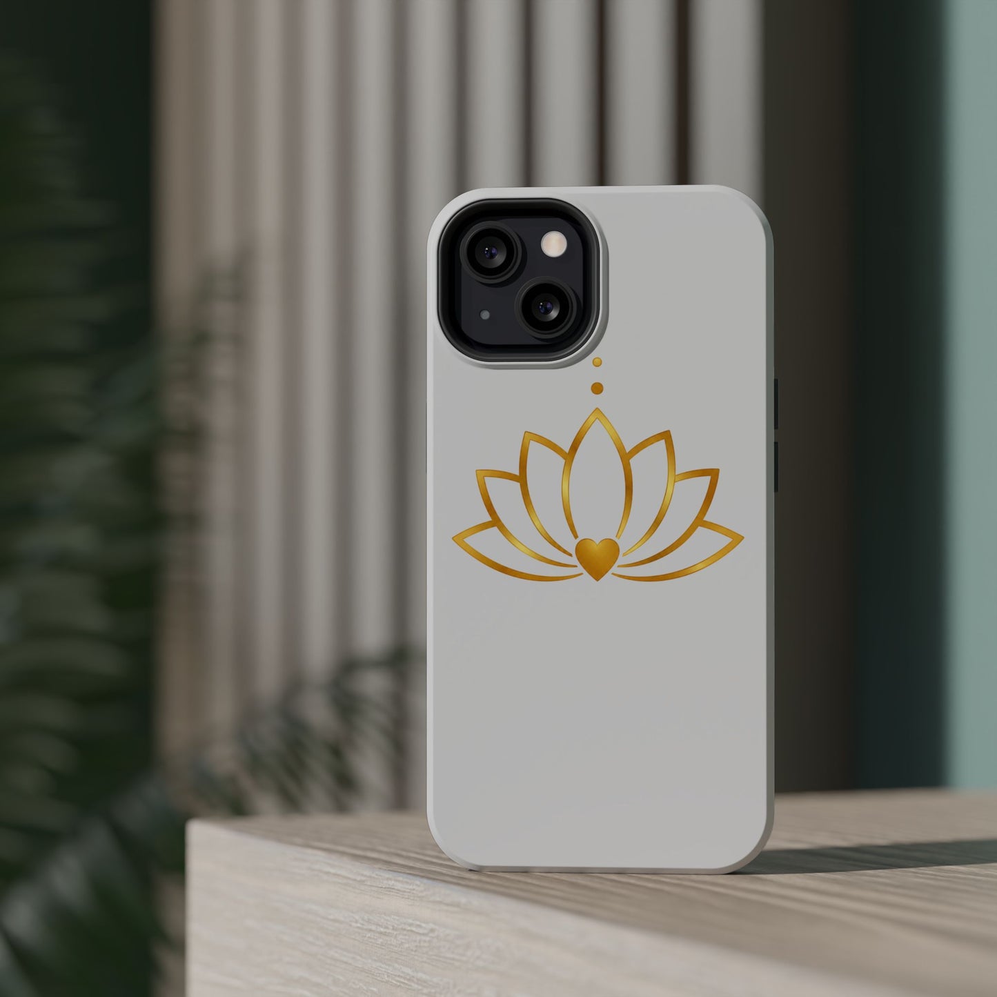 Lotus Heart Magnetic Impact-Resistant Phone Case