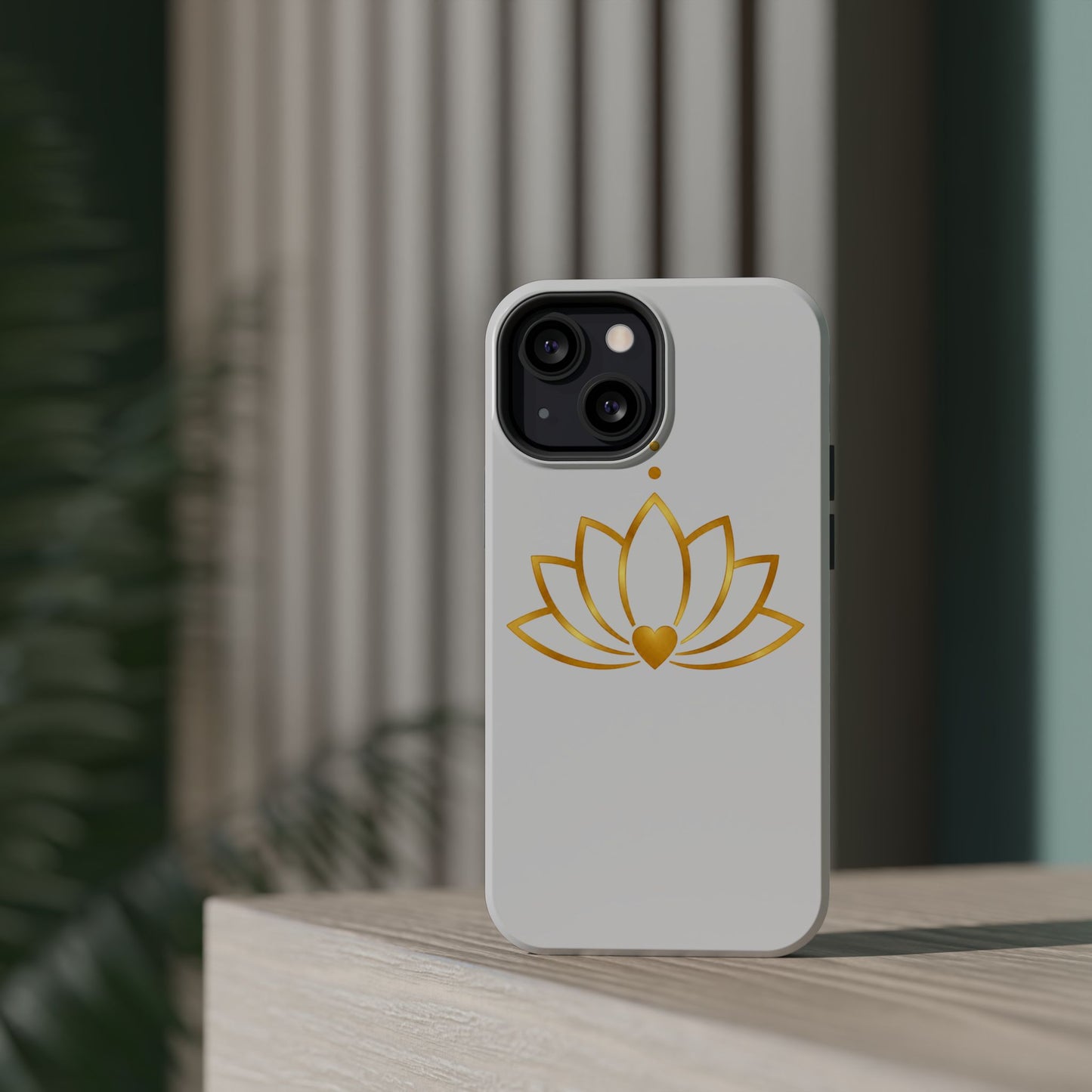 Lotus Heart Magnetic Impact-Resistant Phone Case
