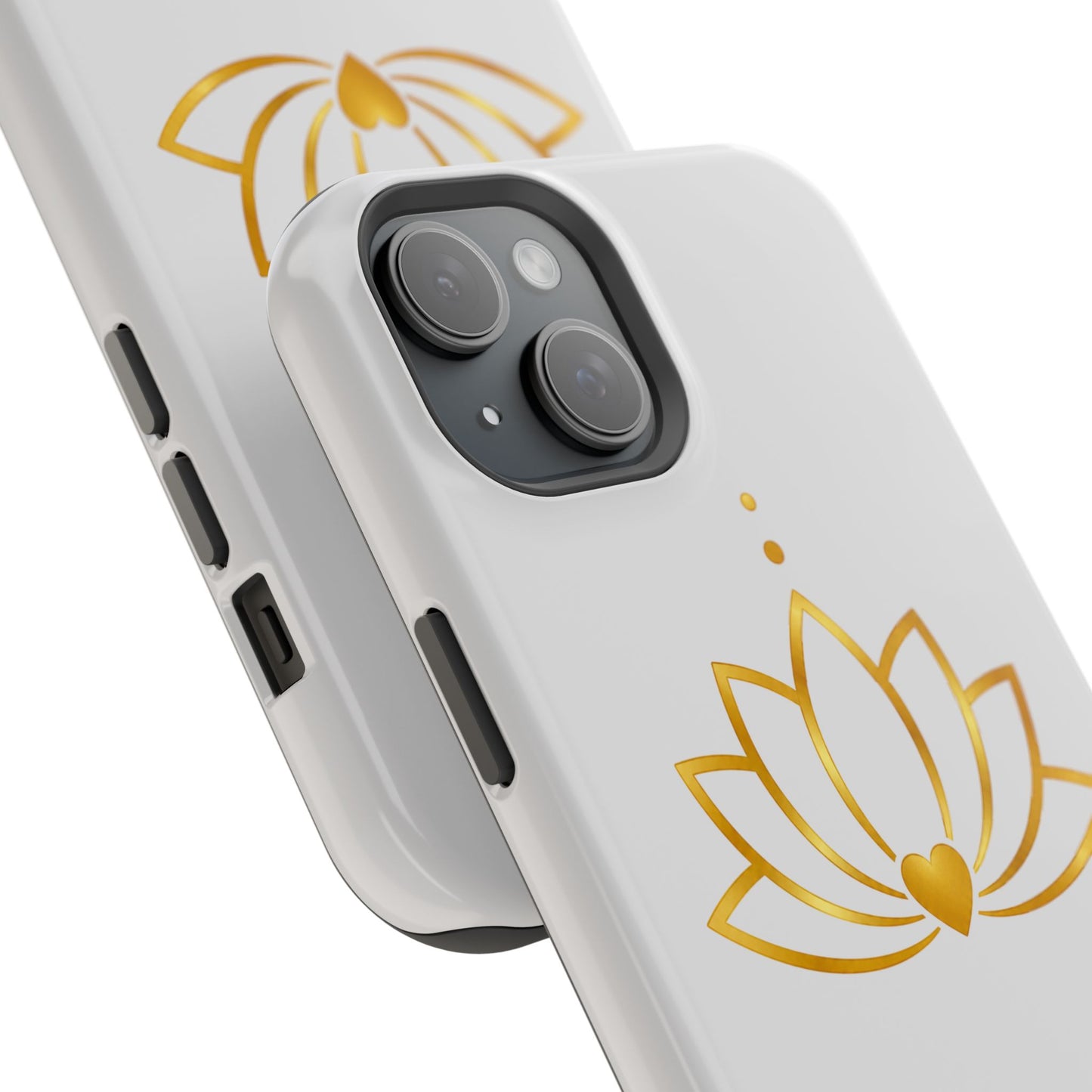 Lotus Heart Magnetic Impact-Resistant Phone Case