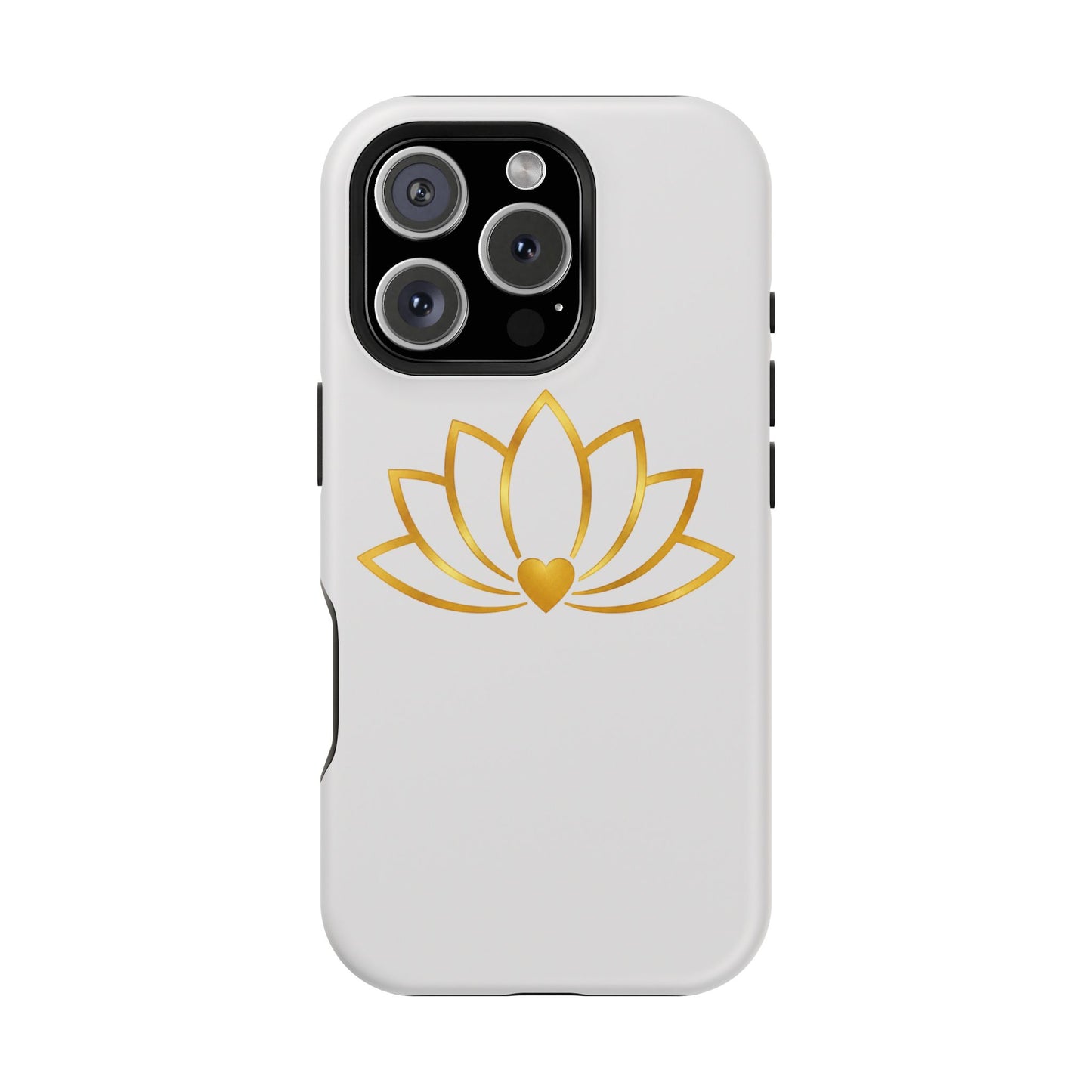 Lotus Heart Magnetic Impact-Resistant Phone Case
