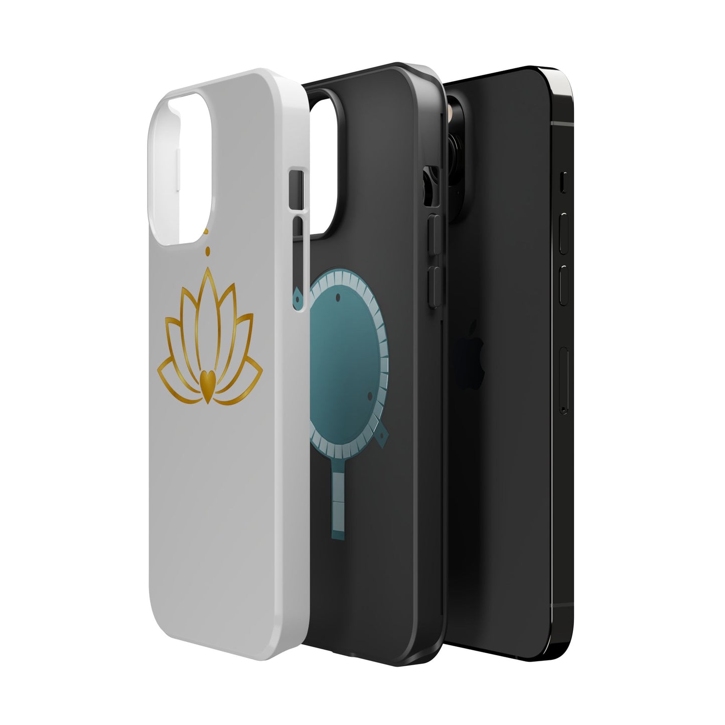Lotus Heart Magnetic Impact-Resistant Phone Case