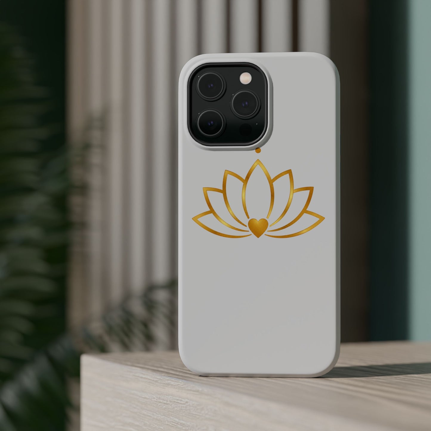 Lotus Heart Magnetic Impact-Resistant Phone Case