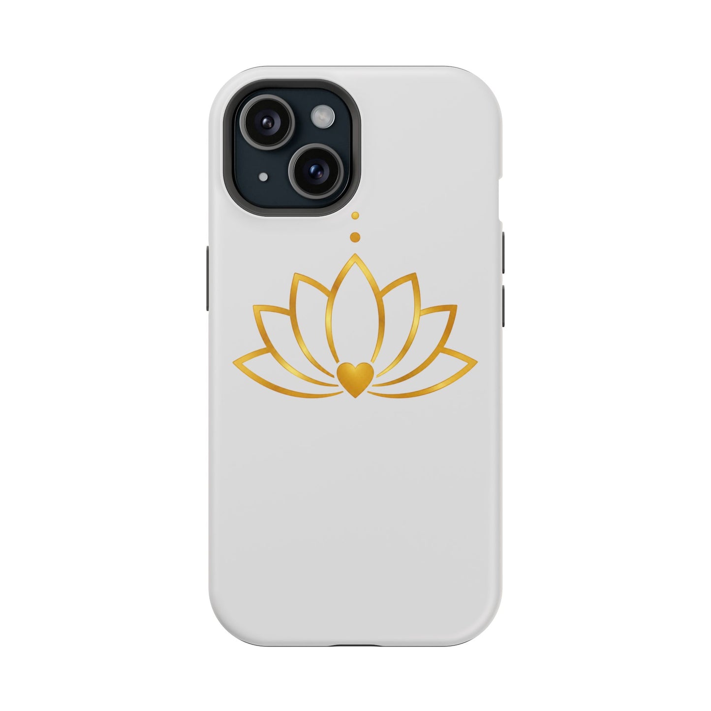 Lotus Heart Magnetic Impact-Resistant Phone Case