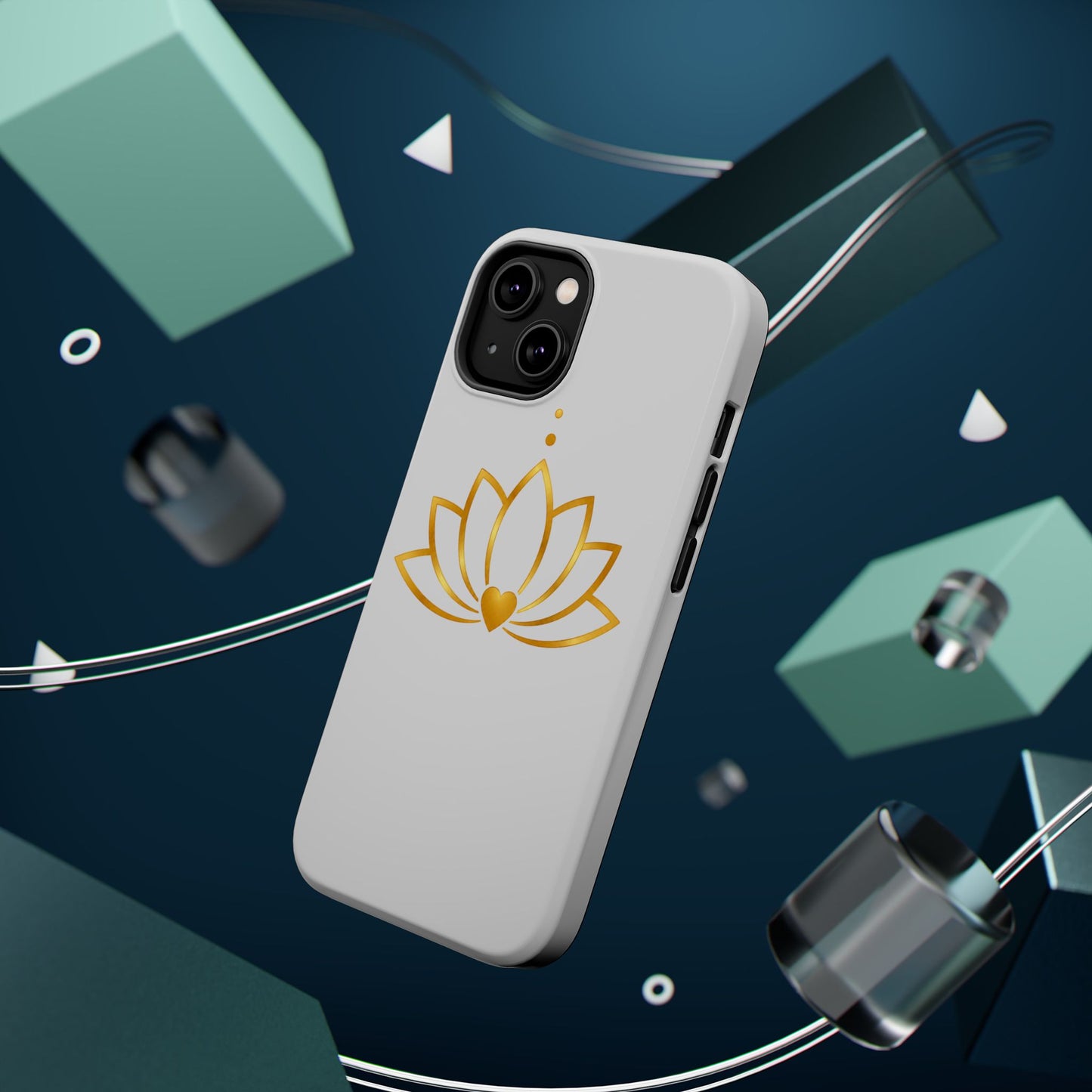 Lotus Heart Magnetic Impact-Resistant Phone Case