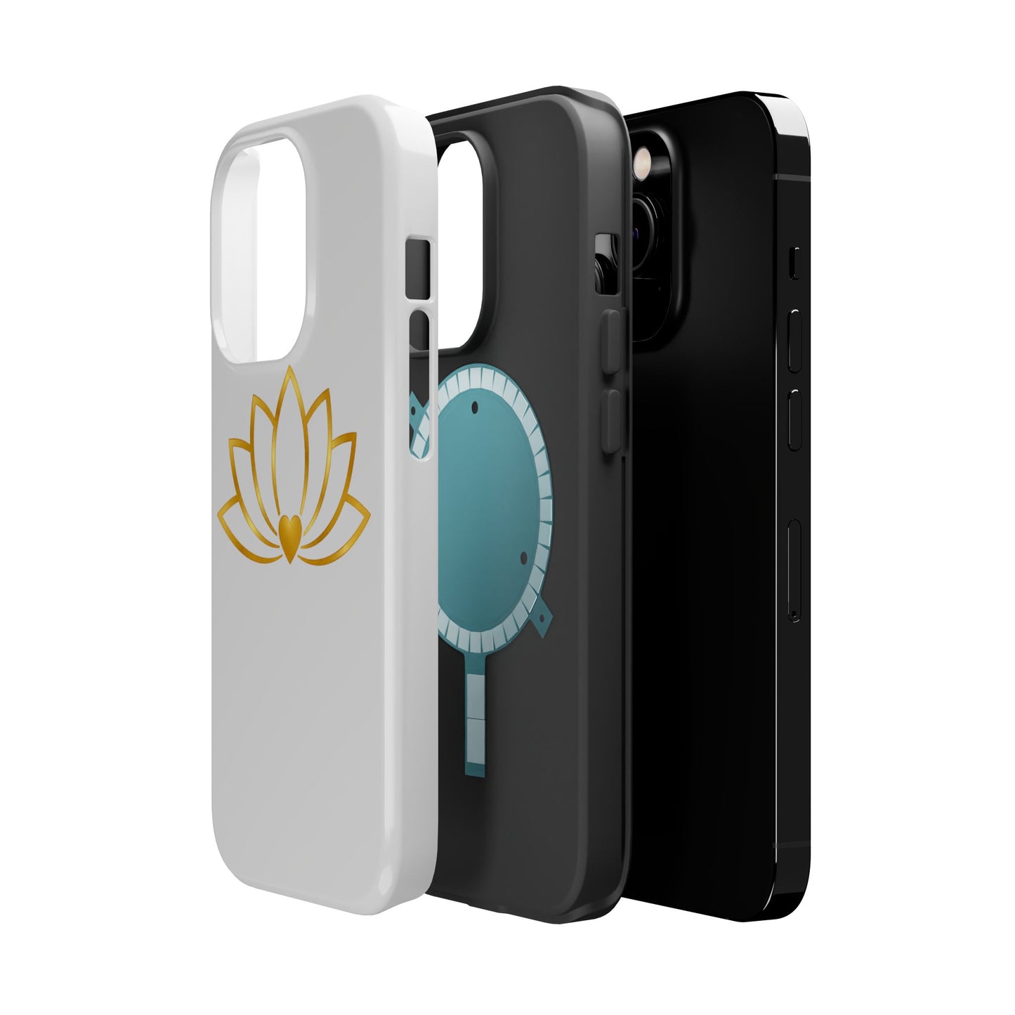 Lotus Heart Magnetic Impact-Resistant Phone Case