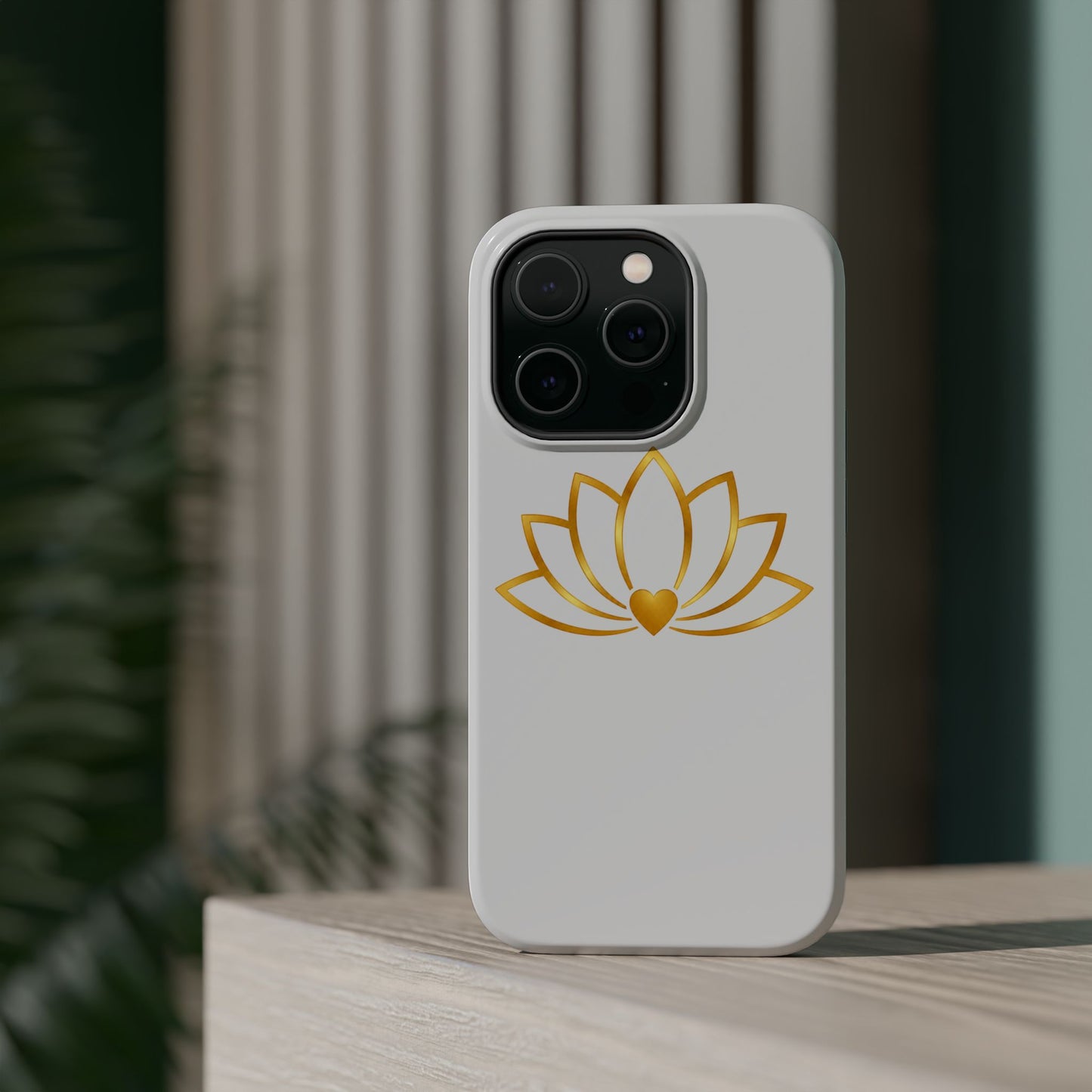 Lotus Heart Magnetic Impact-Resistant Phone Case