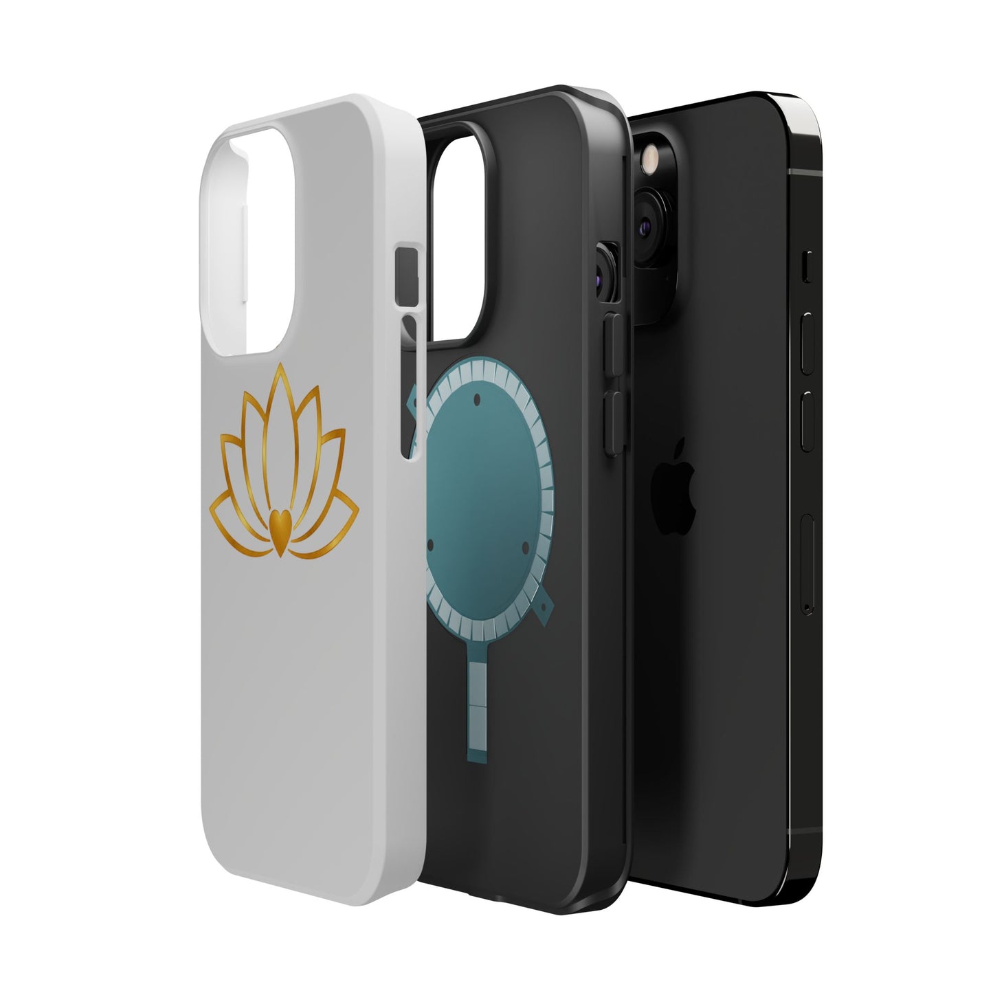 Lotus Heart Magnetic Impact-Resistant Phone Case