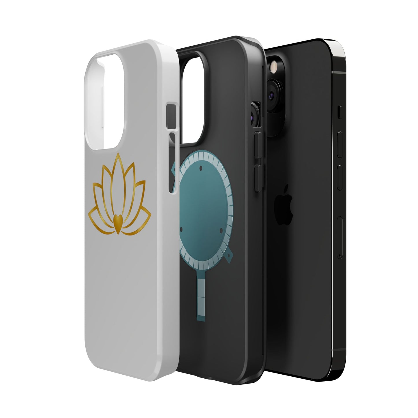 Lotus Heart Magnetic Impact-Resistant Phone Case