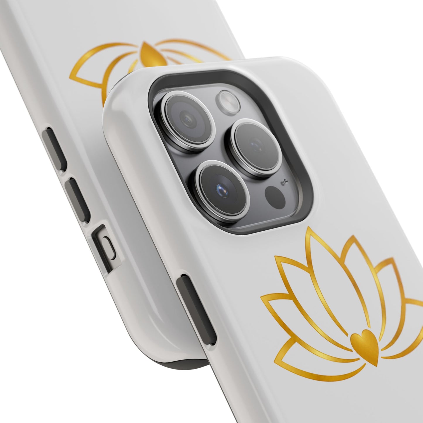 Lotus Heart Magnetic Impact-Resistant Phone Case