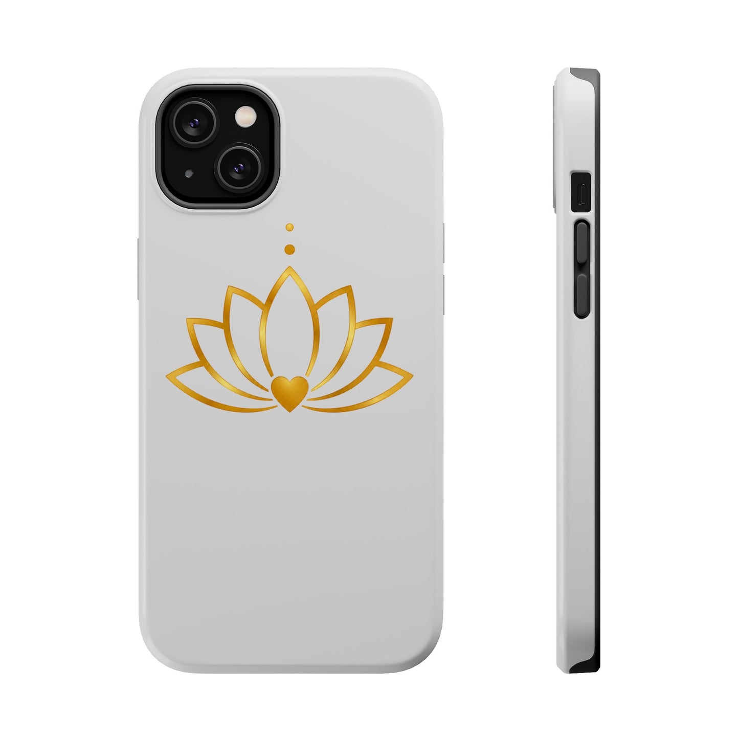 Lotus Heart Magnetic Impact-Resistant Phone Case
