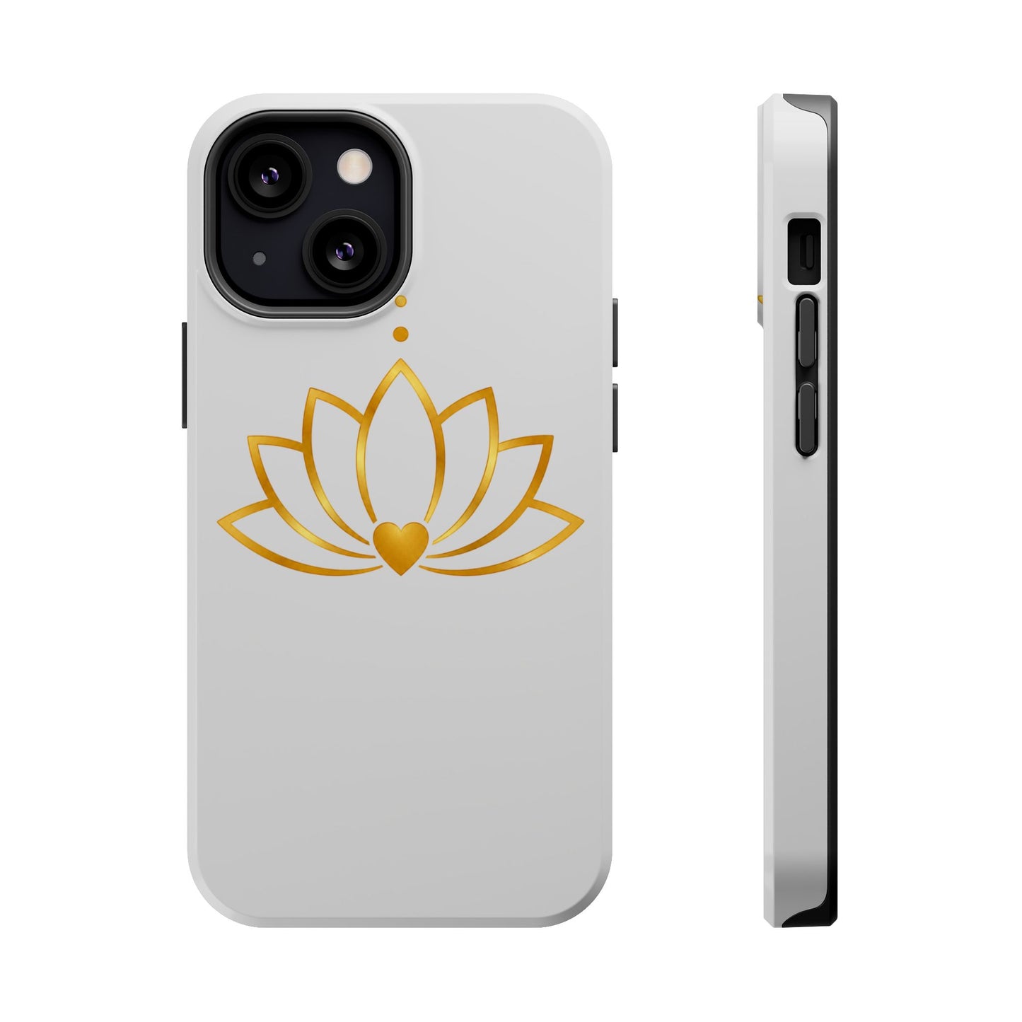 Lotus Heart Magnetic Impact-Resistant Phone Case