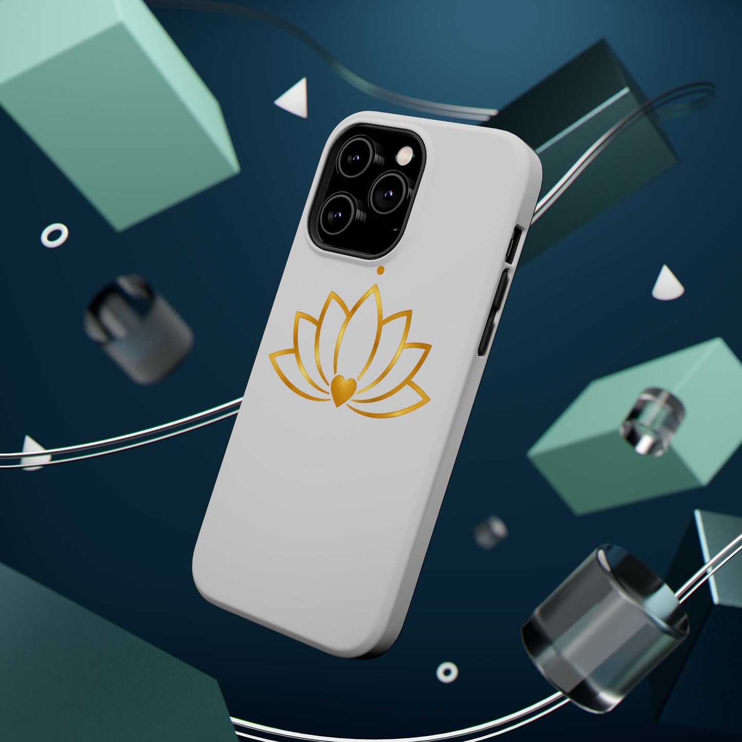 Lotus Heart Magnetic Impact-Resistant Phone Case