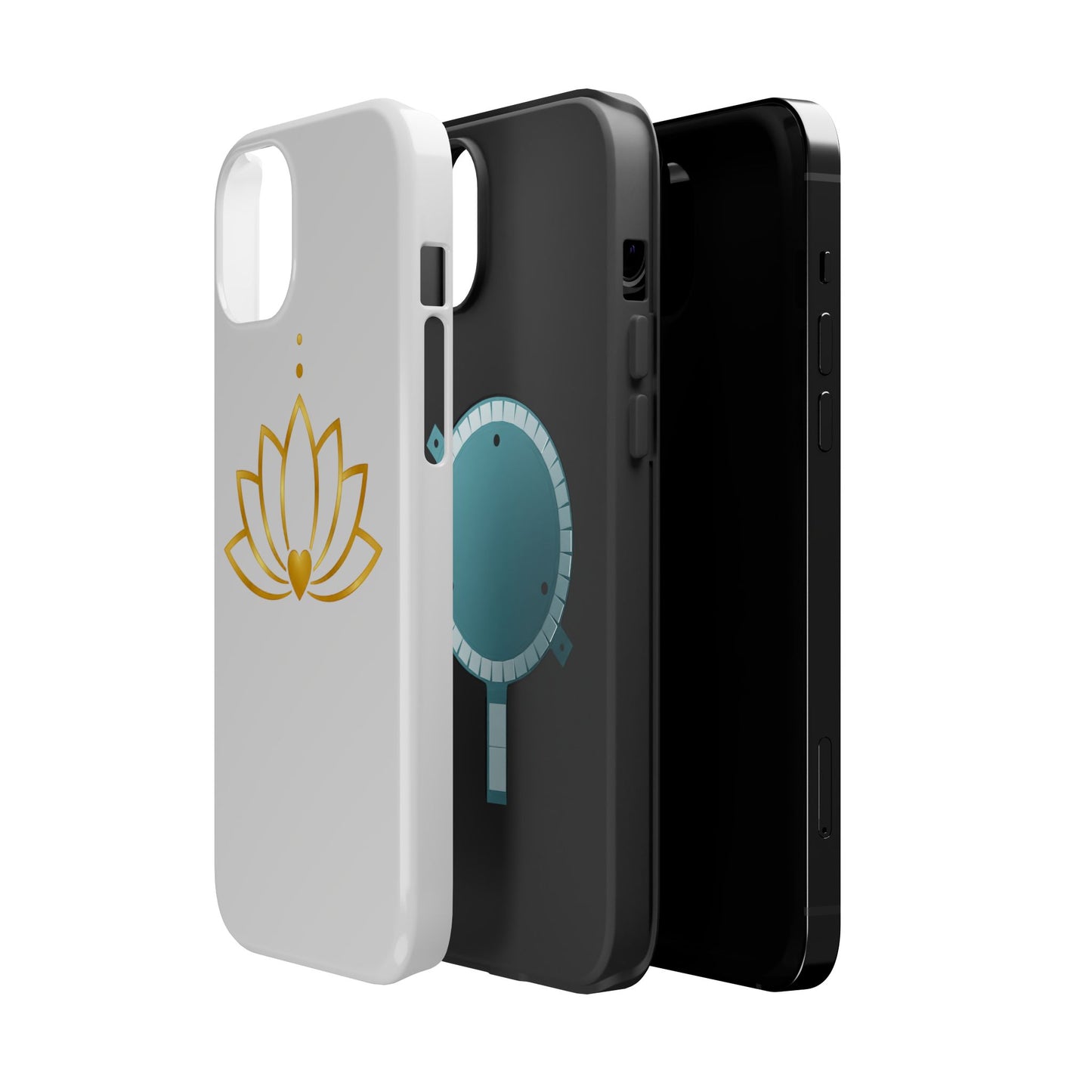 Lotus Heart Magnetic Impact-Resistant Phone Case