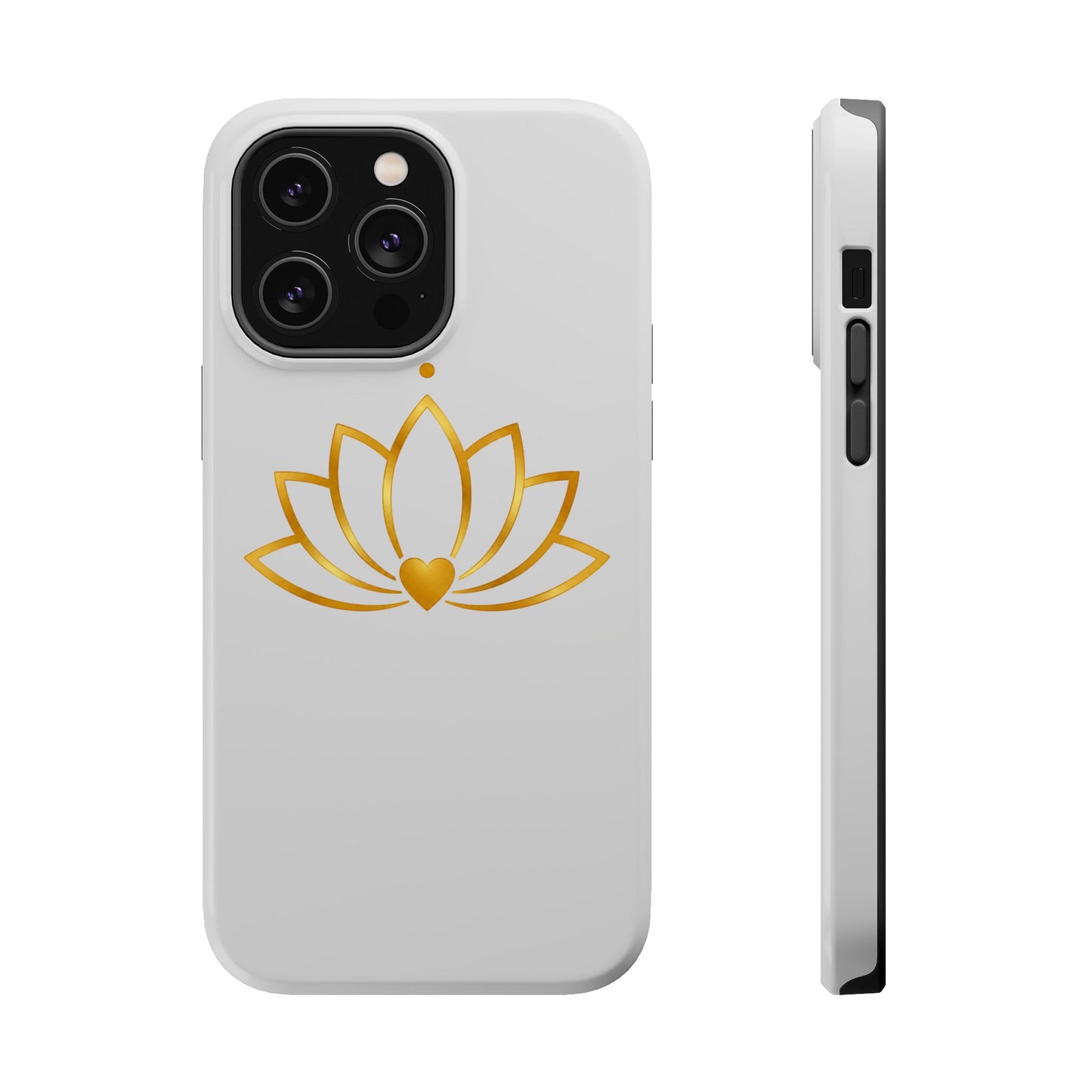 Lotus Heart Magnetic Impact-Resistant Phone Case