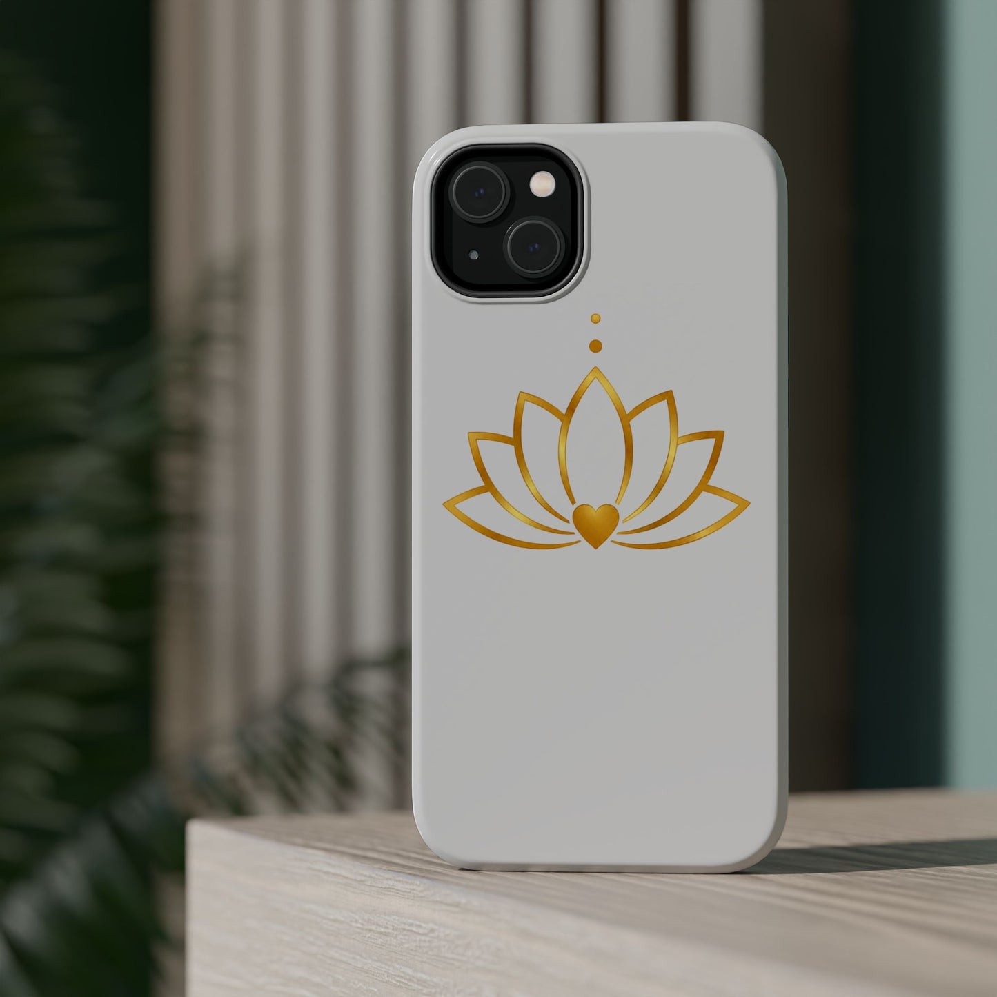 Lotus Heart Magnetic Impact-Resistant Phone Case