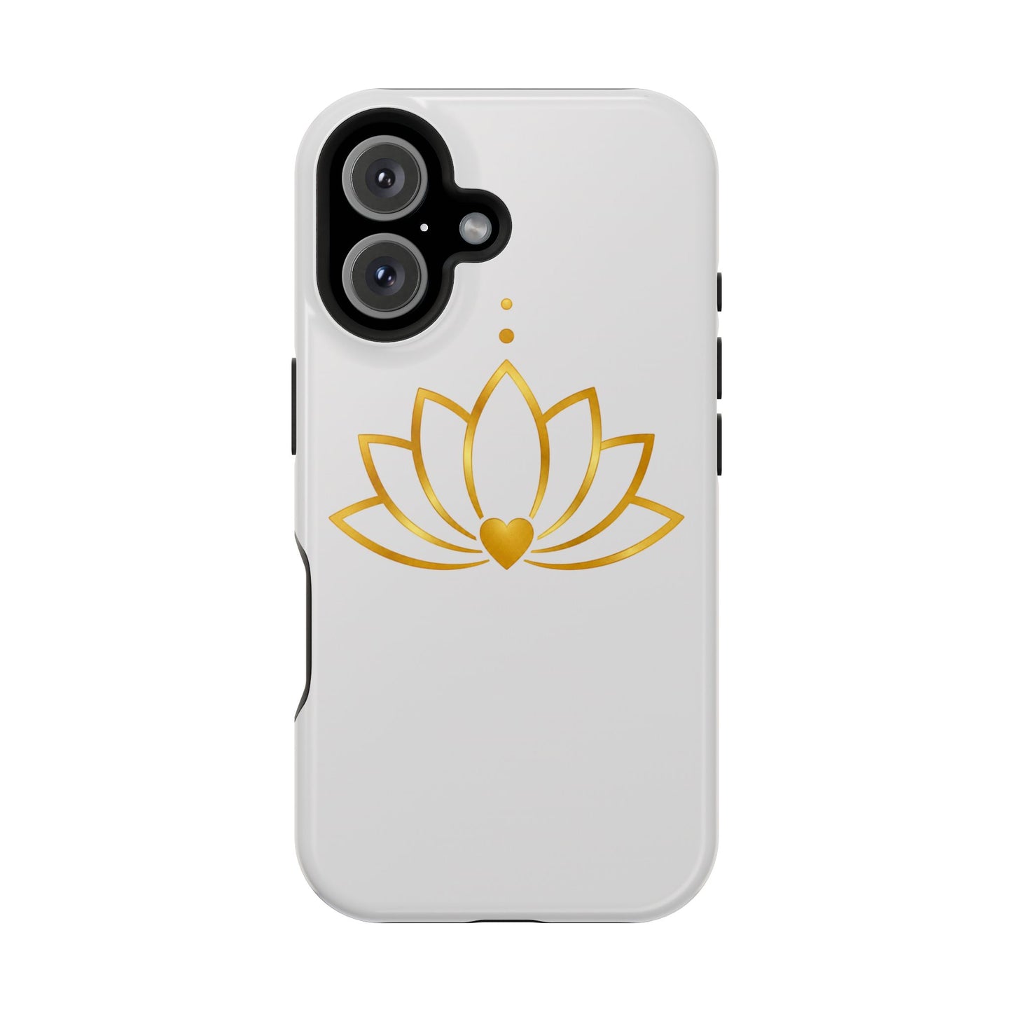 Lotus Heart Magnetic Impact-Resistant Phone Case