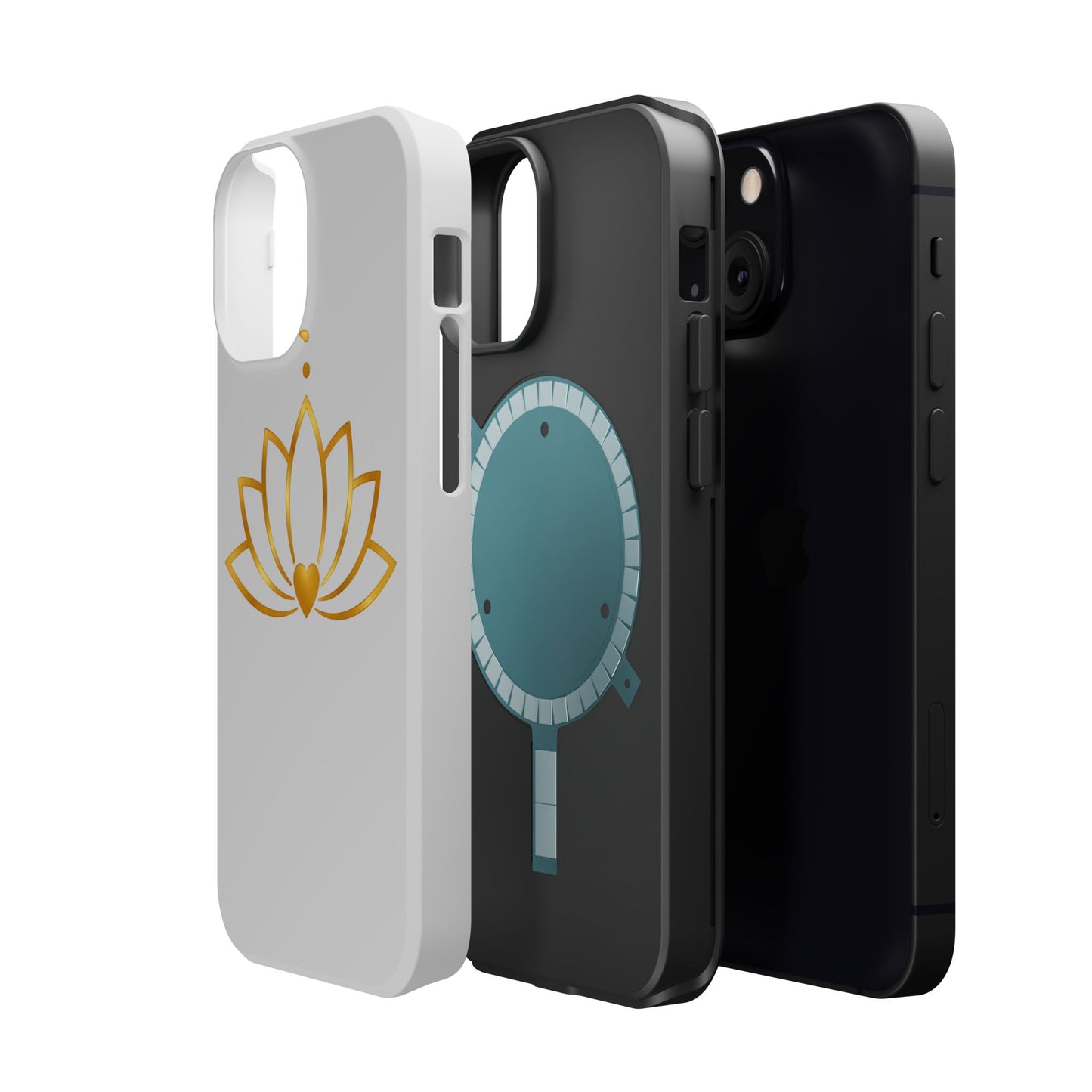 Lotus Heart Magnetic Impact-Resistant Phone Case