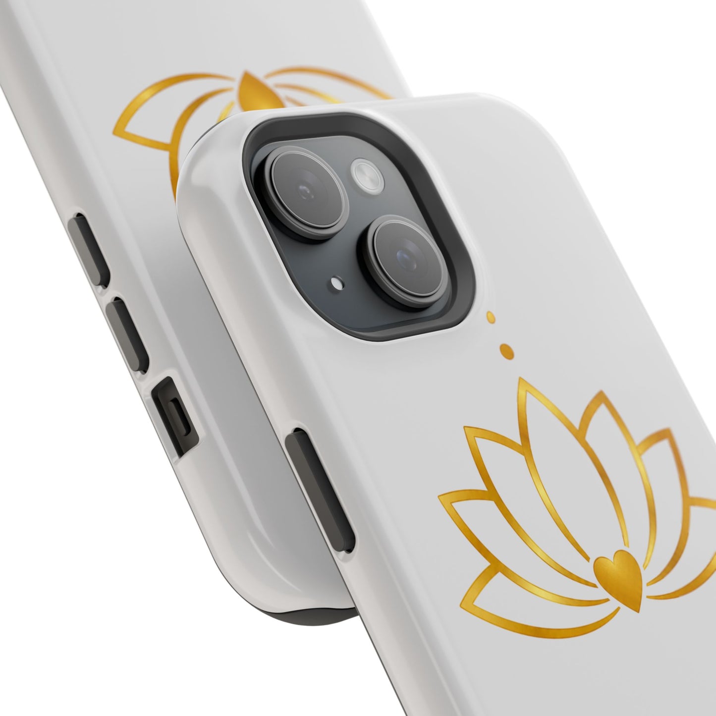 Lotus Heart Magnetic Impact-Resistant Phone Case