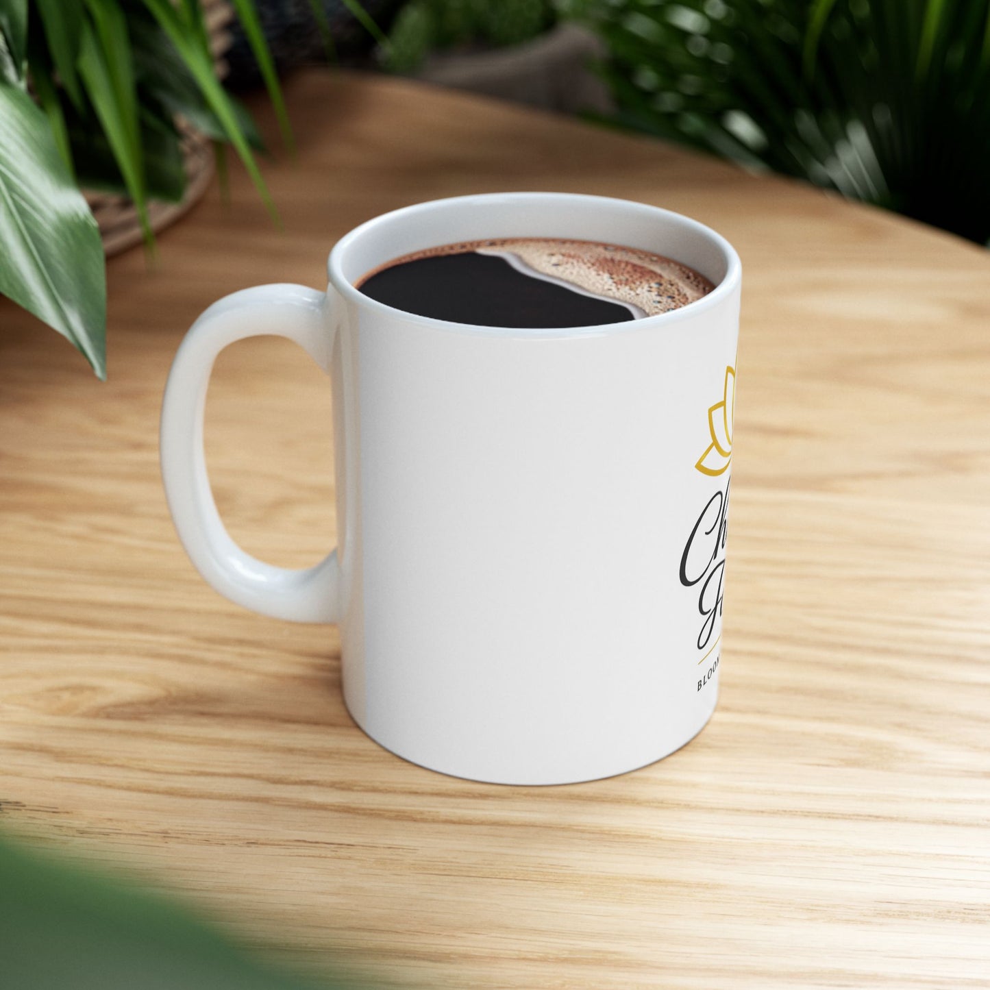 Choose Faith Ceramic Mug — Inspirational Lotus Coffee Cup (11oz & 15oz)
