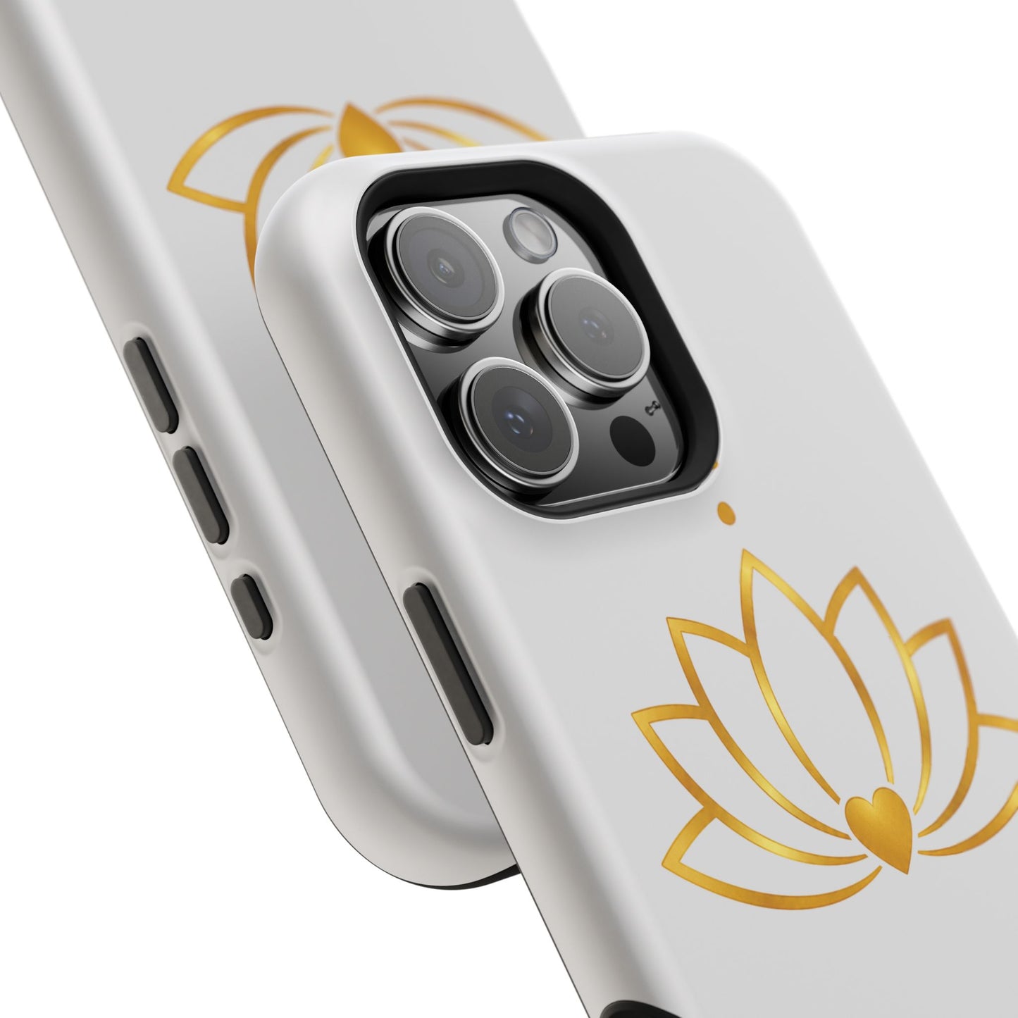 Lotus Heart Magnetic Impact-Resistant Phone Case