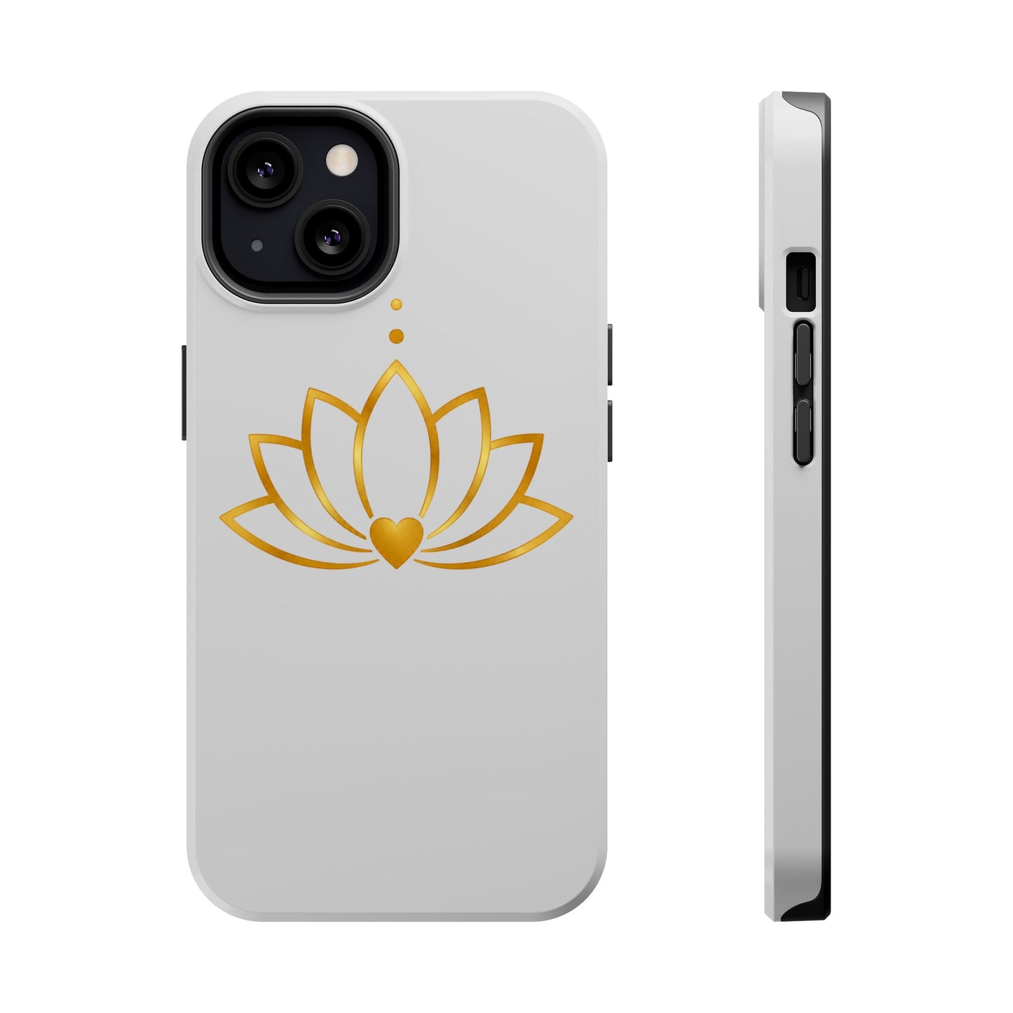 Lotus Heart Magnetic Impact-Resistant Phone Case