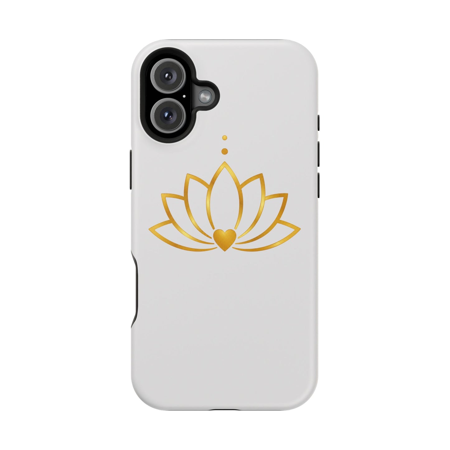 Lotus Heart Magnetic Impact-Resistant Phone Case
