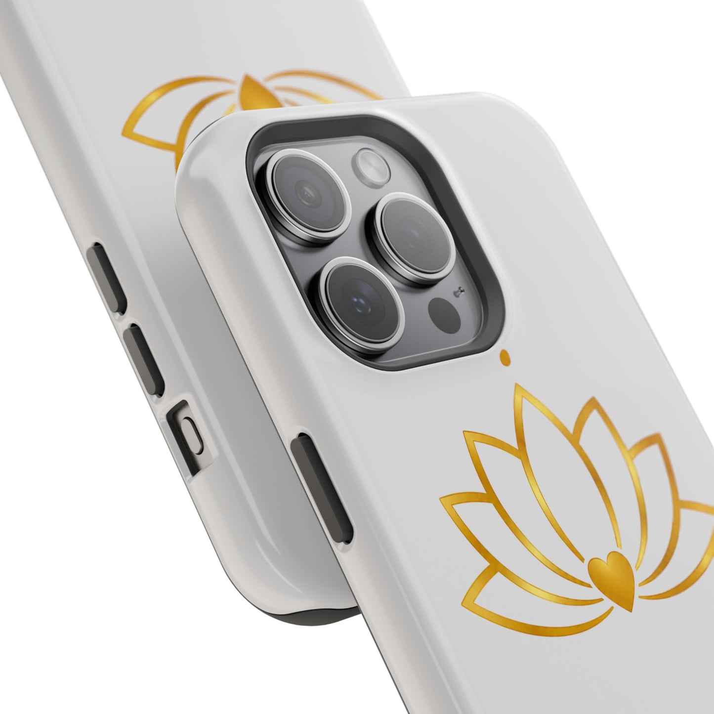 Lotus Heart Magnetic Impact-Resistant Phone Case
