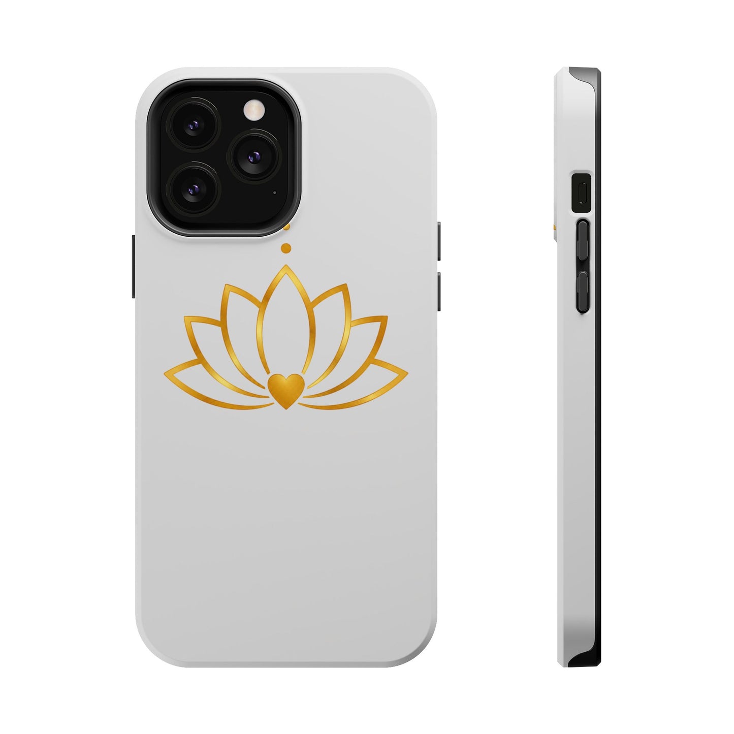 Lotus Heart Magnetic Impact-Resistant Phone Case