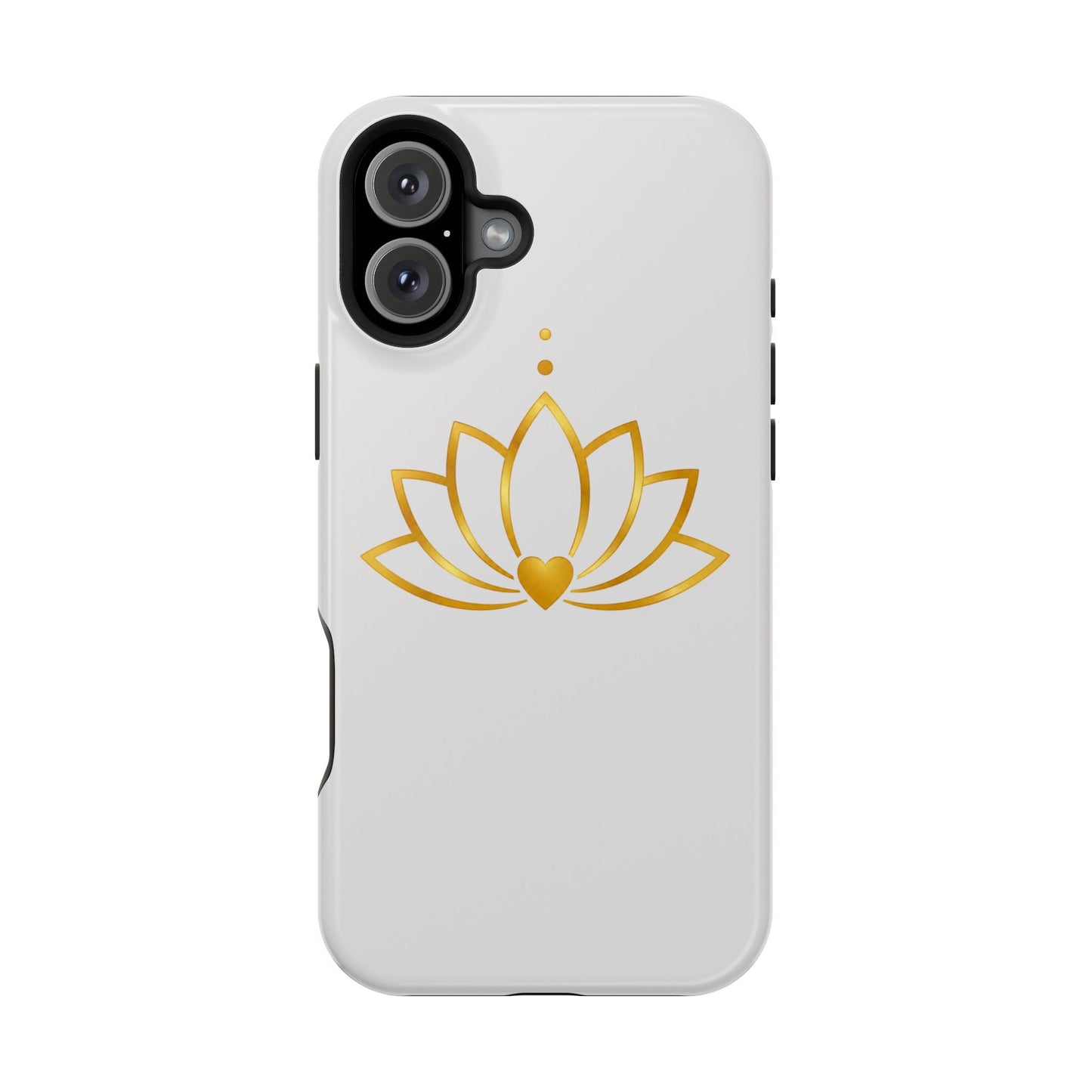 Lotus Heart Magnetic Impact-Resistant Phone Case