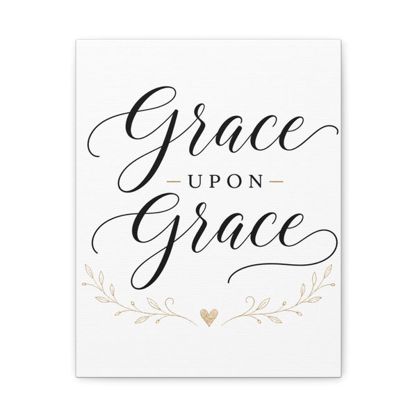 Grace Upon Grace Canvas Wall Art