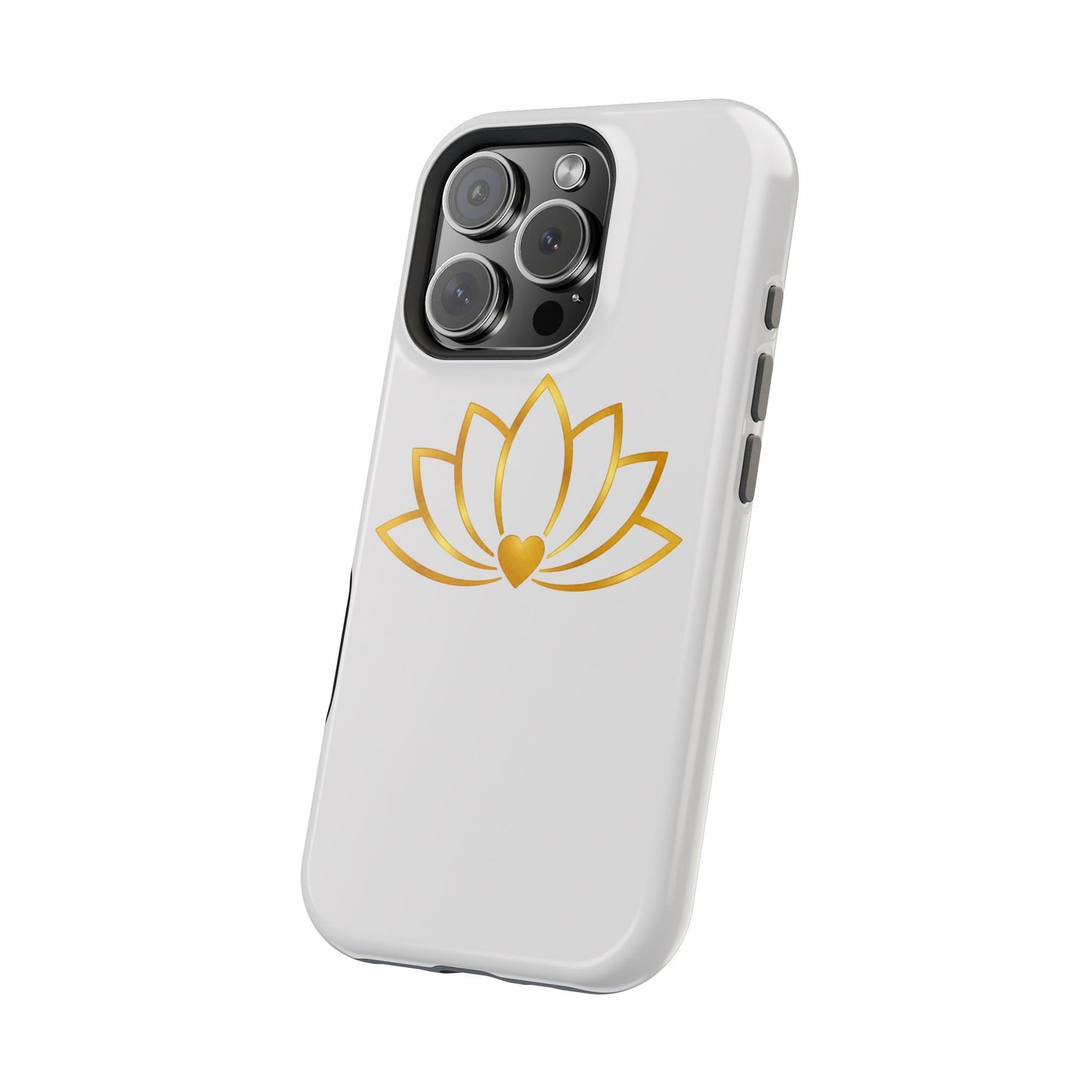 Lotus Heart Magnetic Impact-Resistant Phone Case