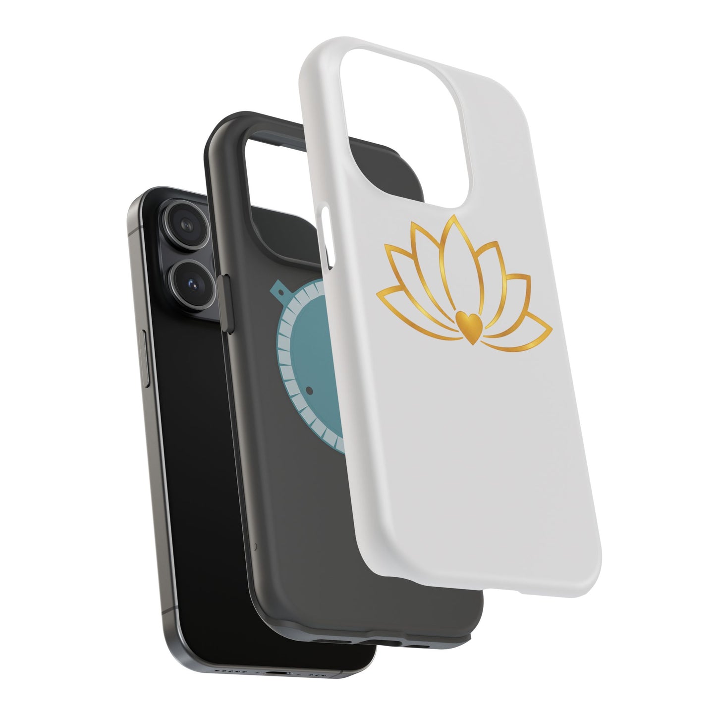 Lotus Heart Magnetic Impact-Resistant Phone Case