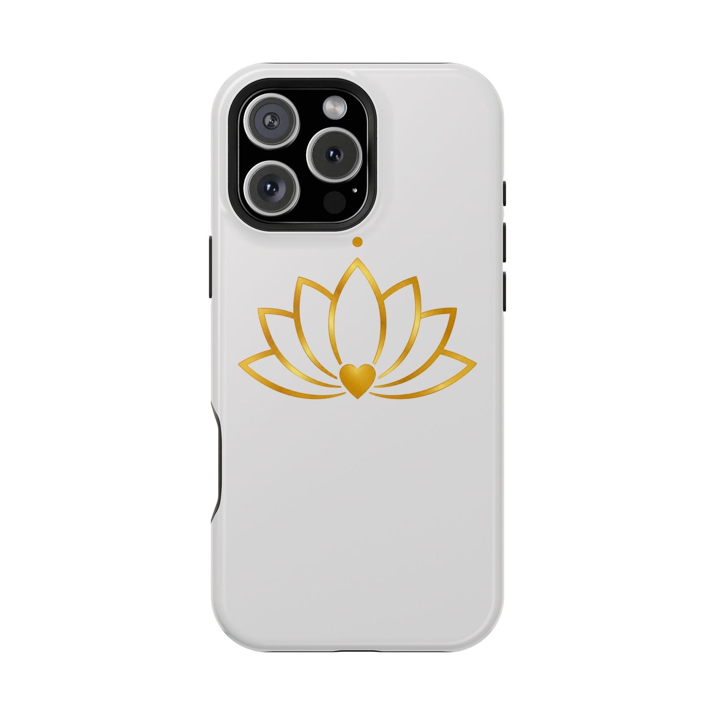 Lotus Heart Magnetic Impact-Resistant Phone Case