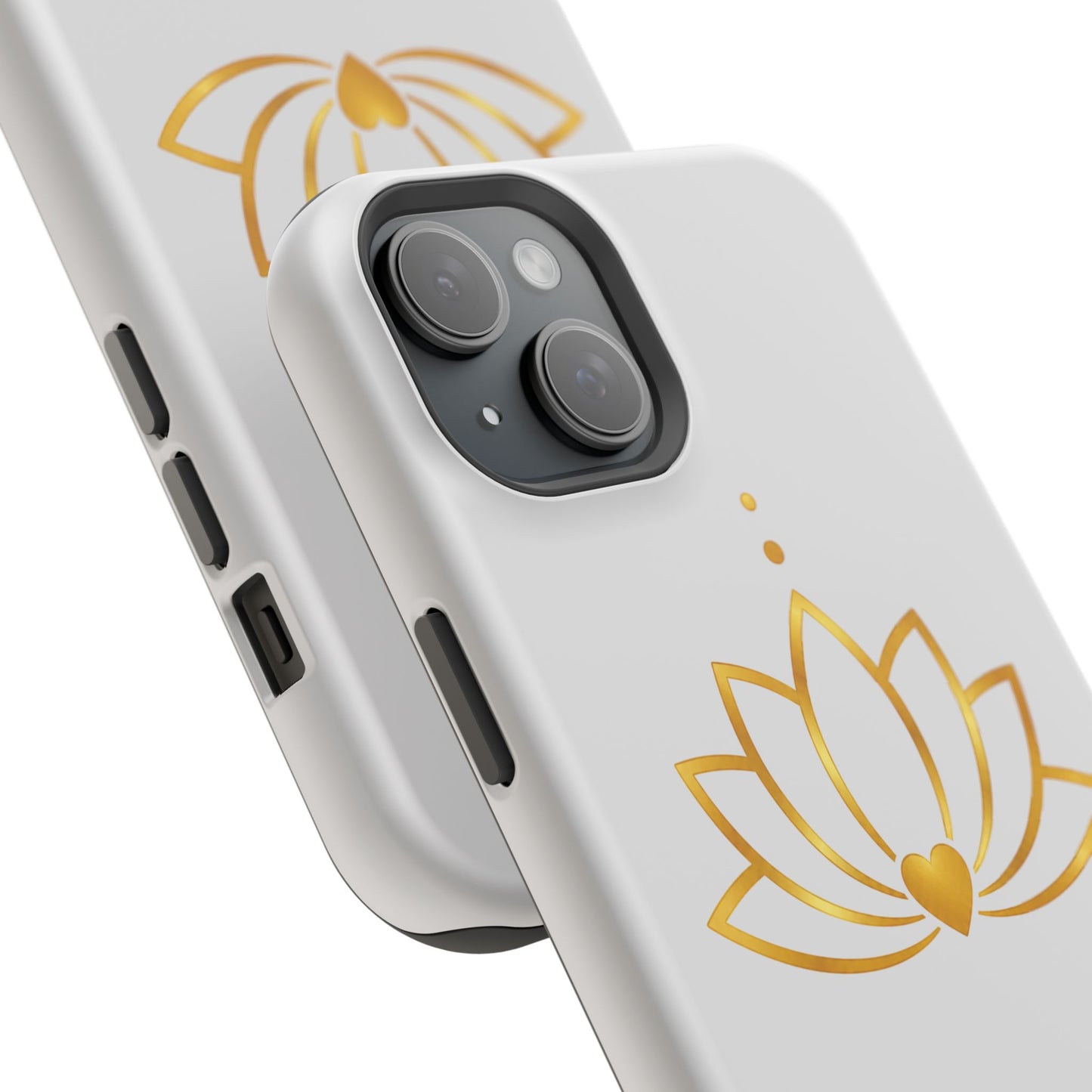 Lotus Heart Magnetic Impact-Resistant Phone Case