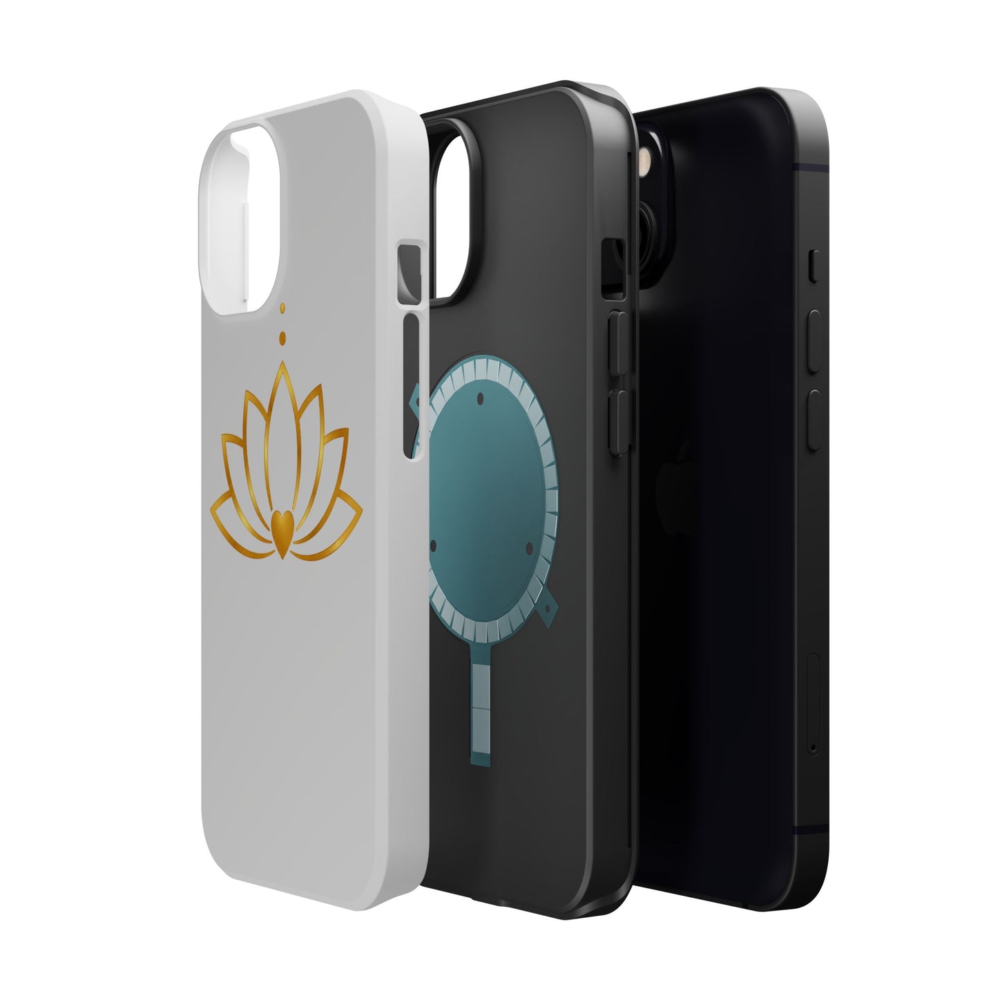 Lotus Heart Magnetic Impact-Resistant Phone Case