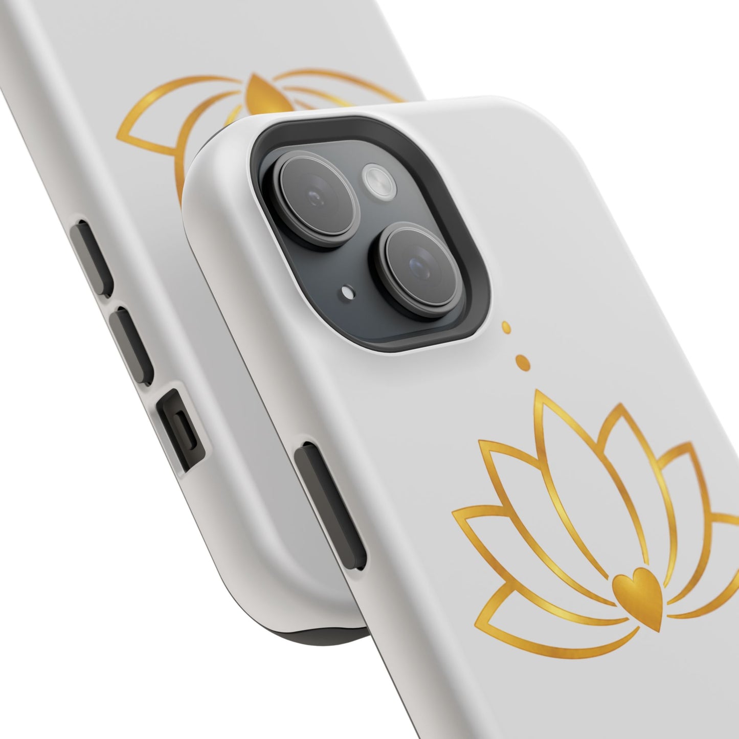 Lotus Heart Magnetic Impact-Resistant Phone Case
