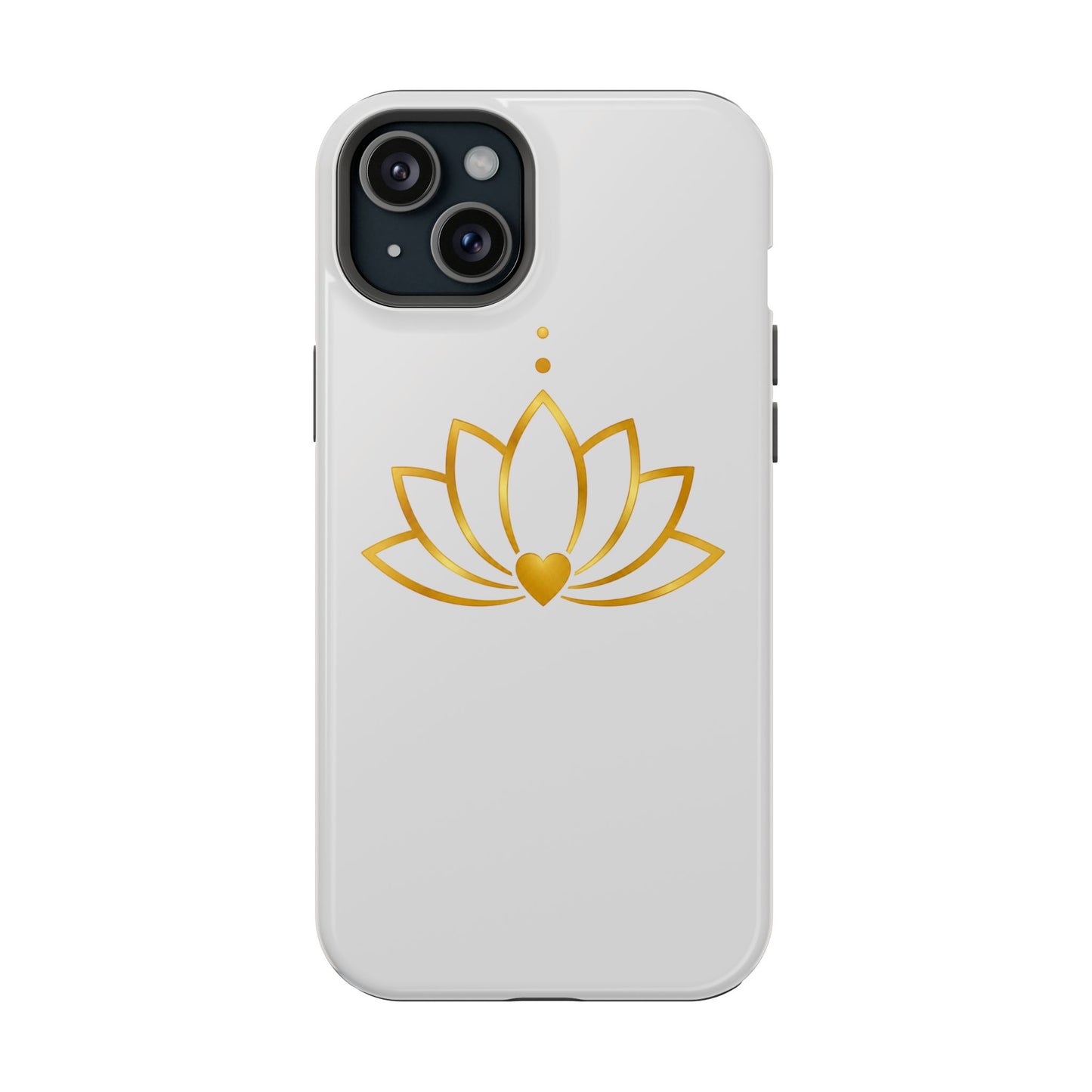 Lotus Heart Magnetic Impact-Resistant Phone Case