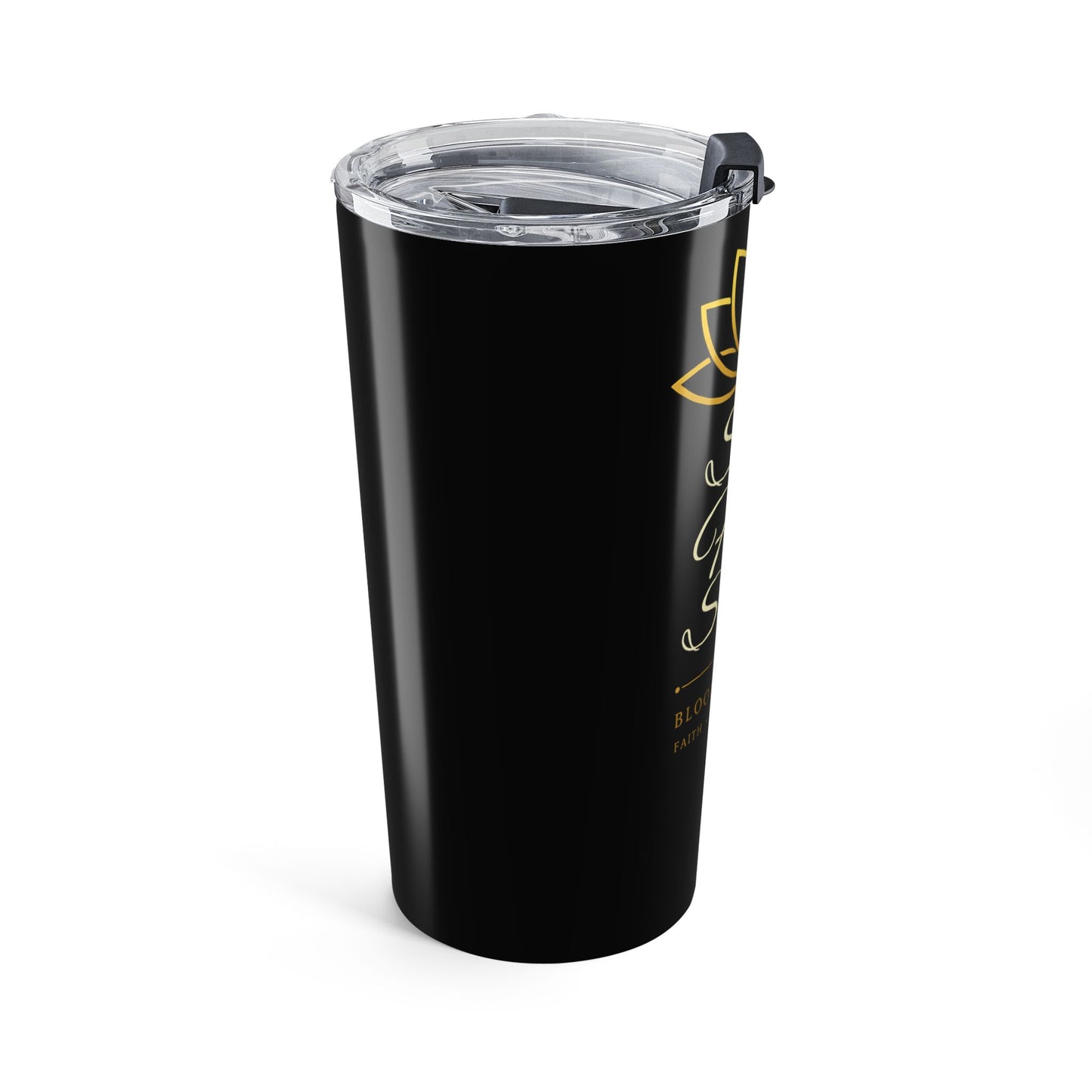 Stay Faith Strong 20oz Tumbler – Inspirational Lotus Travel Cup