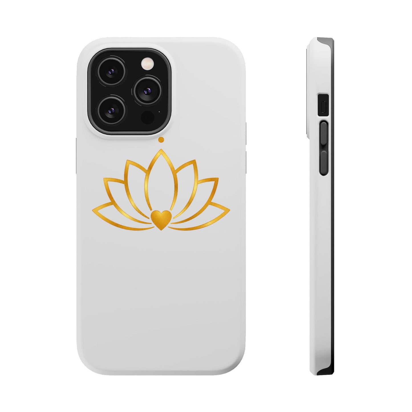 Lotus Heart Magnetic Impact-Resistant Phone Case