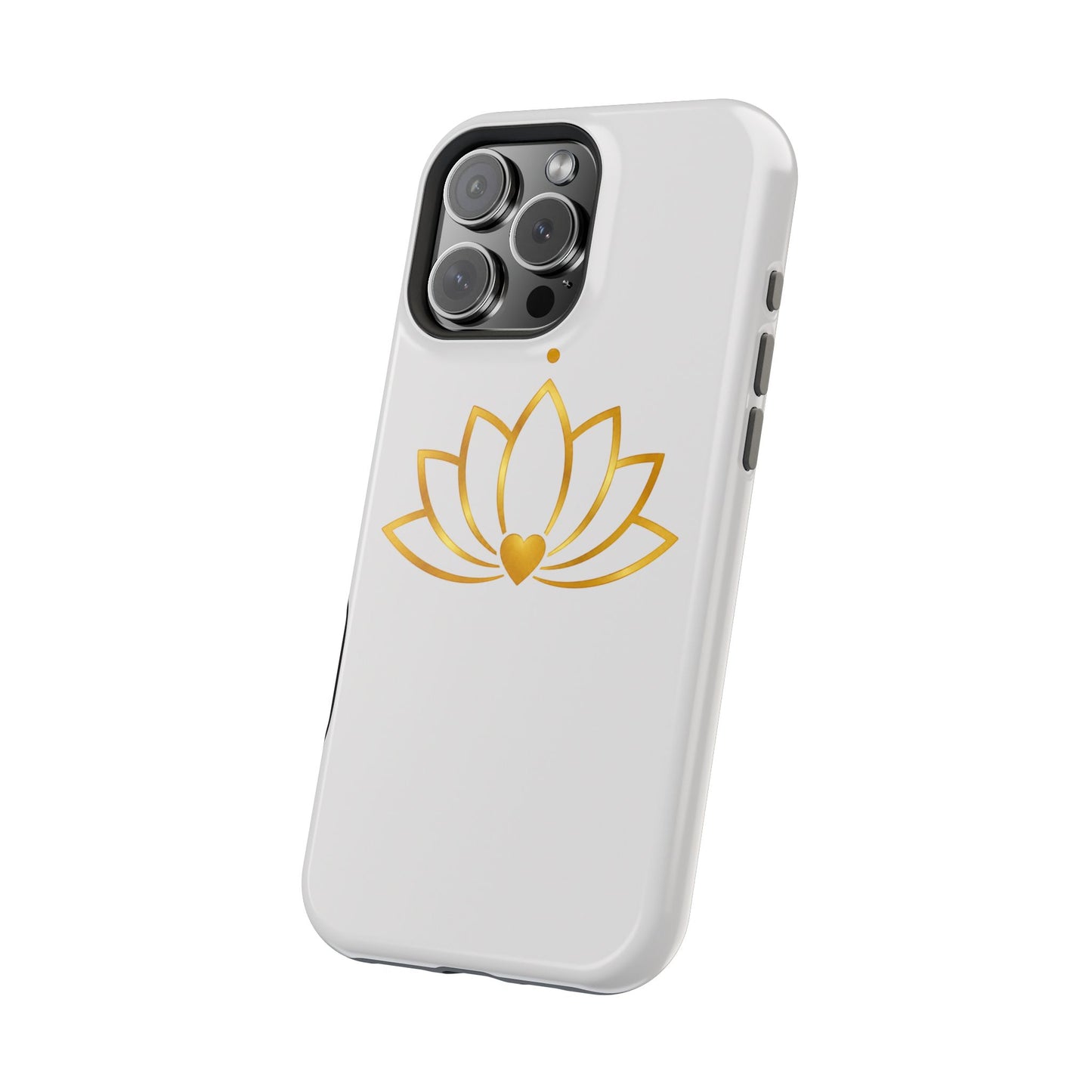 Lotus Heart Magnetic Impact-Resistant Phone Case