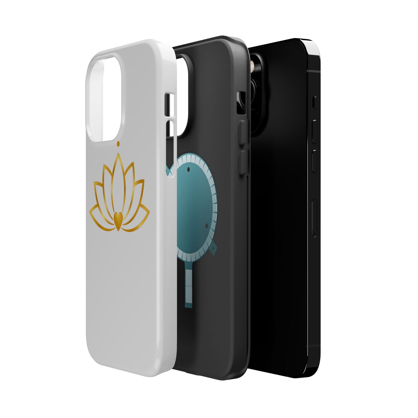 Lotus Heart Magnetic Impact-Resistant Phone Case