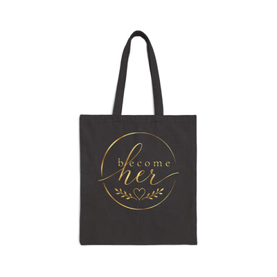 Choose Cheer Inspirational Canvas Tote Bag