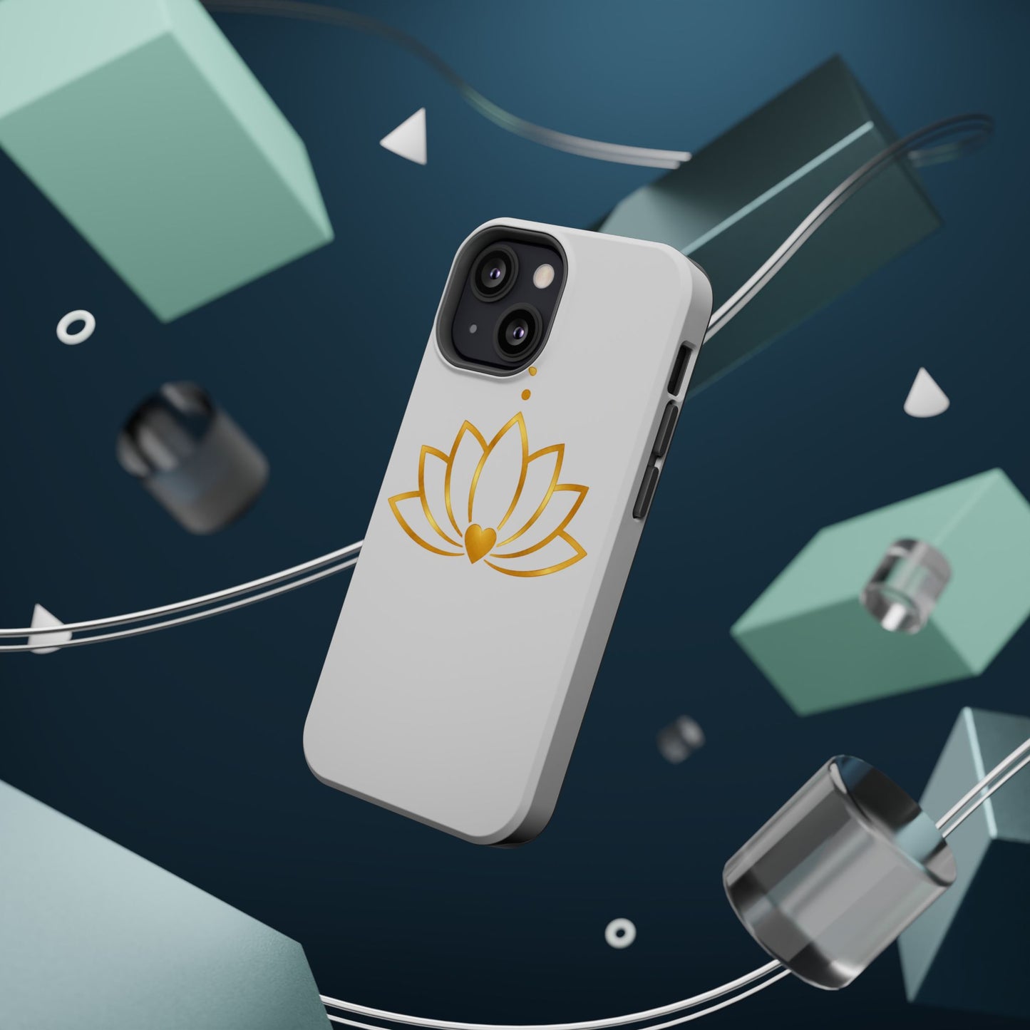 Lotus Heart Magnetic Impact-Resistant Phone Case